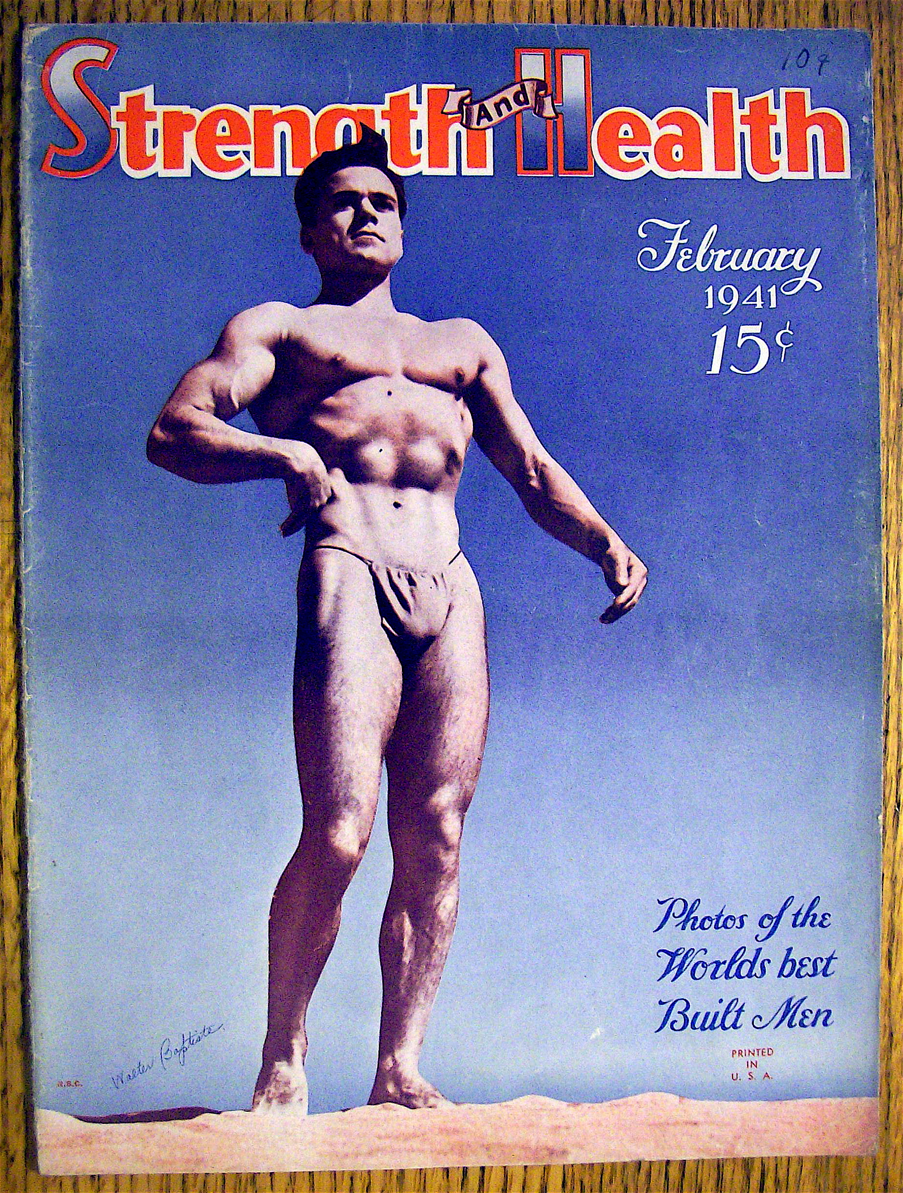 Walter Baptiste 1941 Strength & Health Magazine Cover