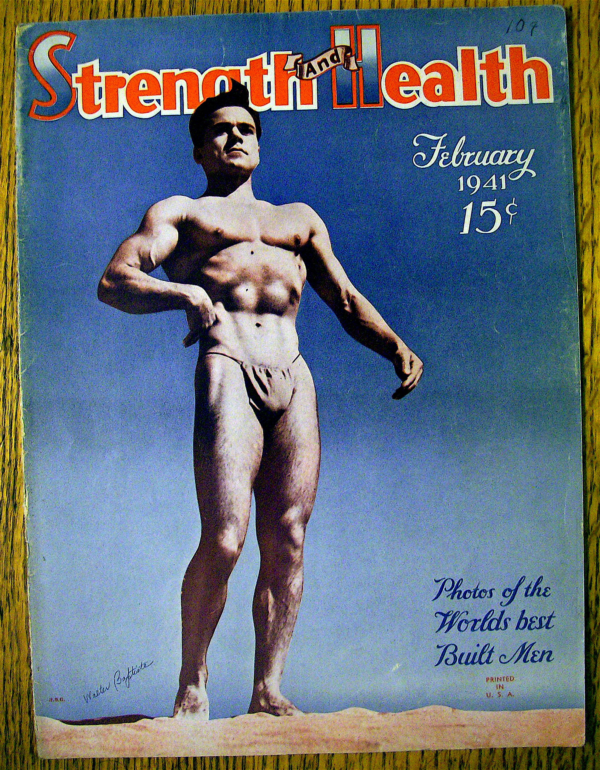 Walter Baptiste 1941 Strength & Health Magazine Cover