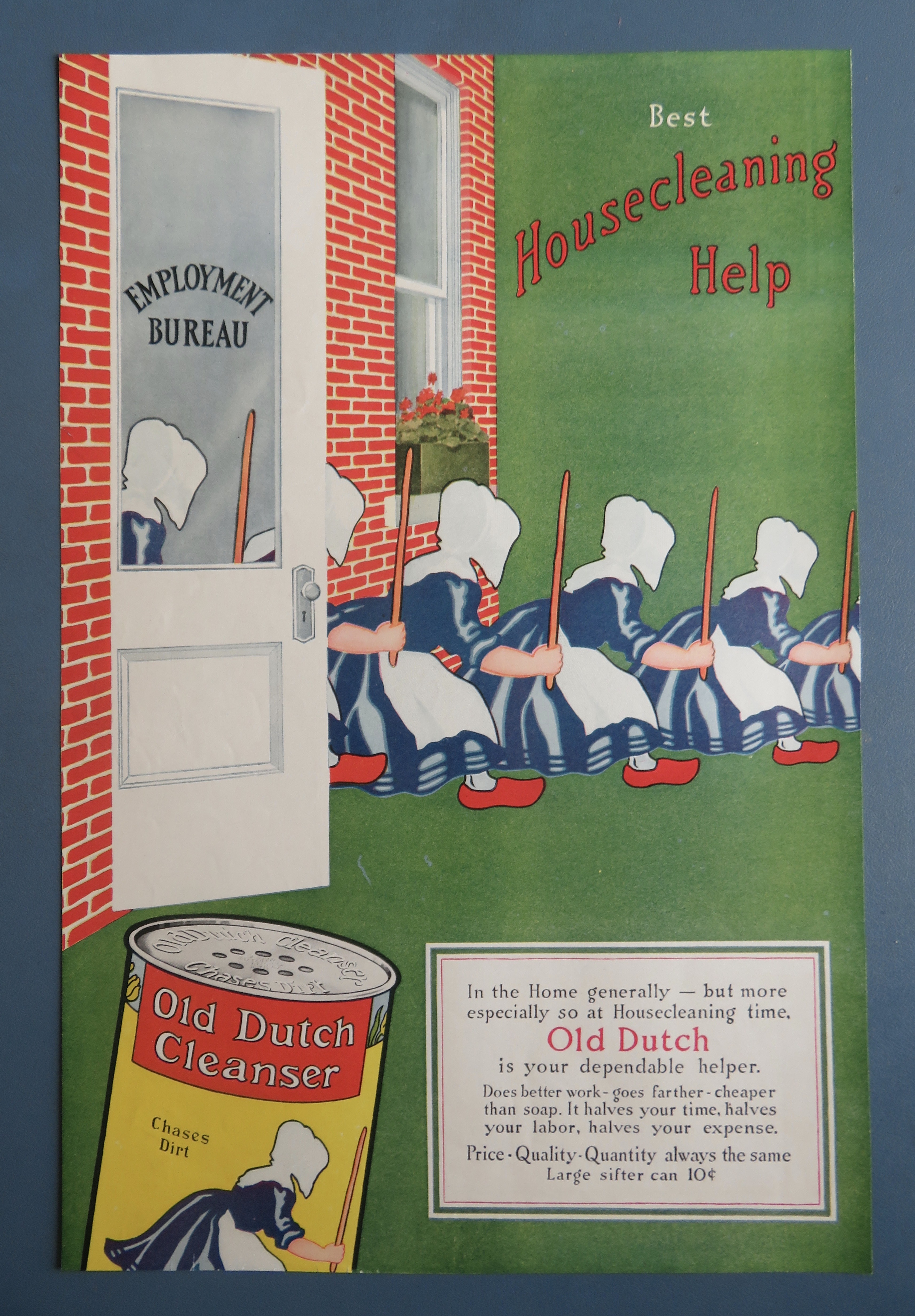 1918 Old Dutch Cleanser with Housecleaning Help