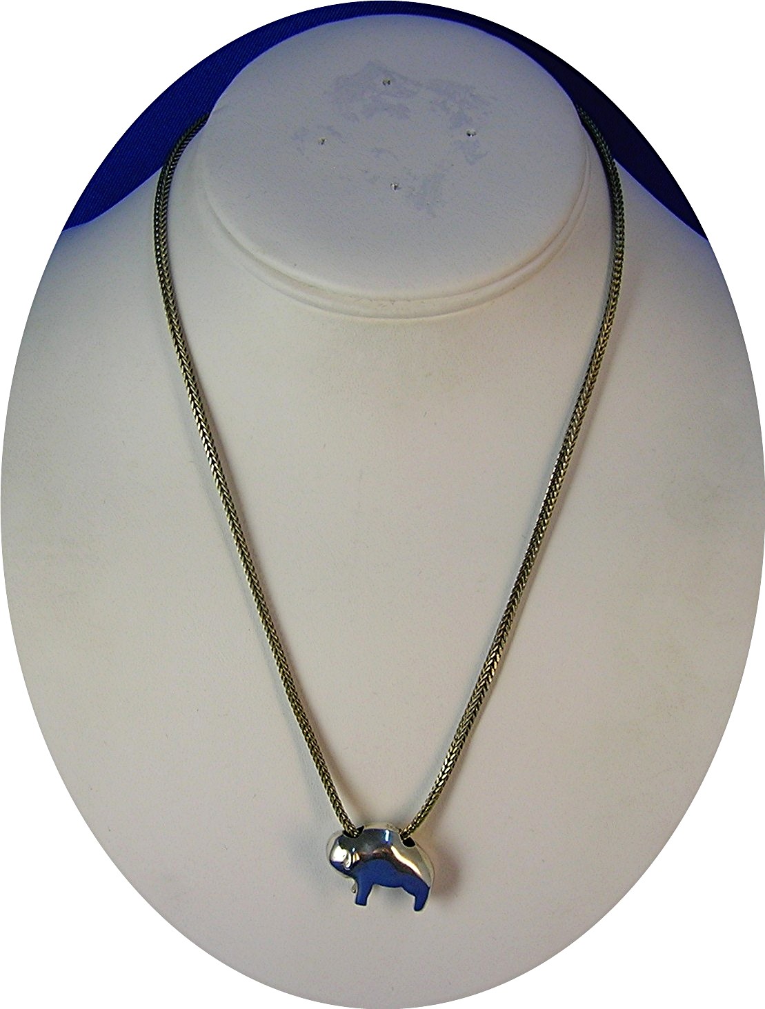 Danecrft  Sterling Silver Chain with Buffalo
