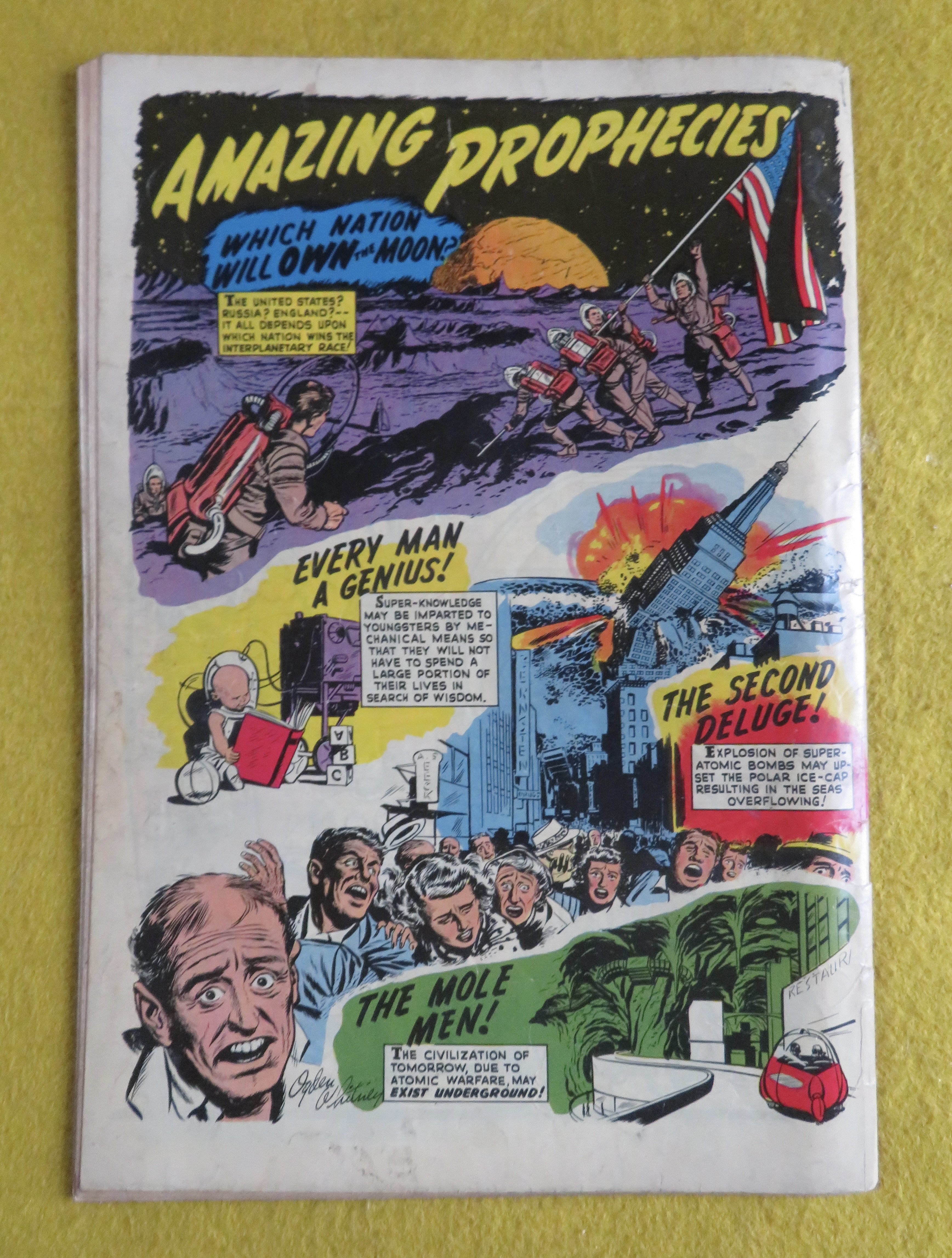 Amazing Adventures Comic 1951 The Asteroid Witch