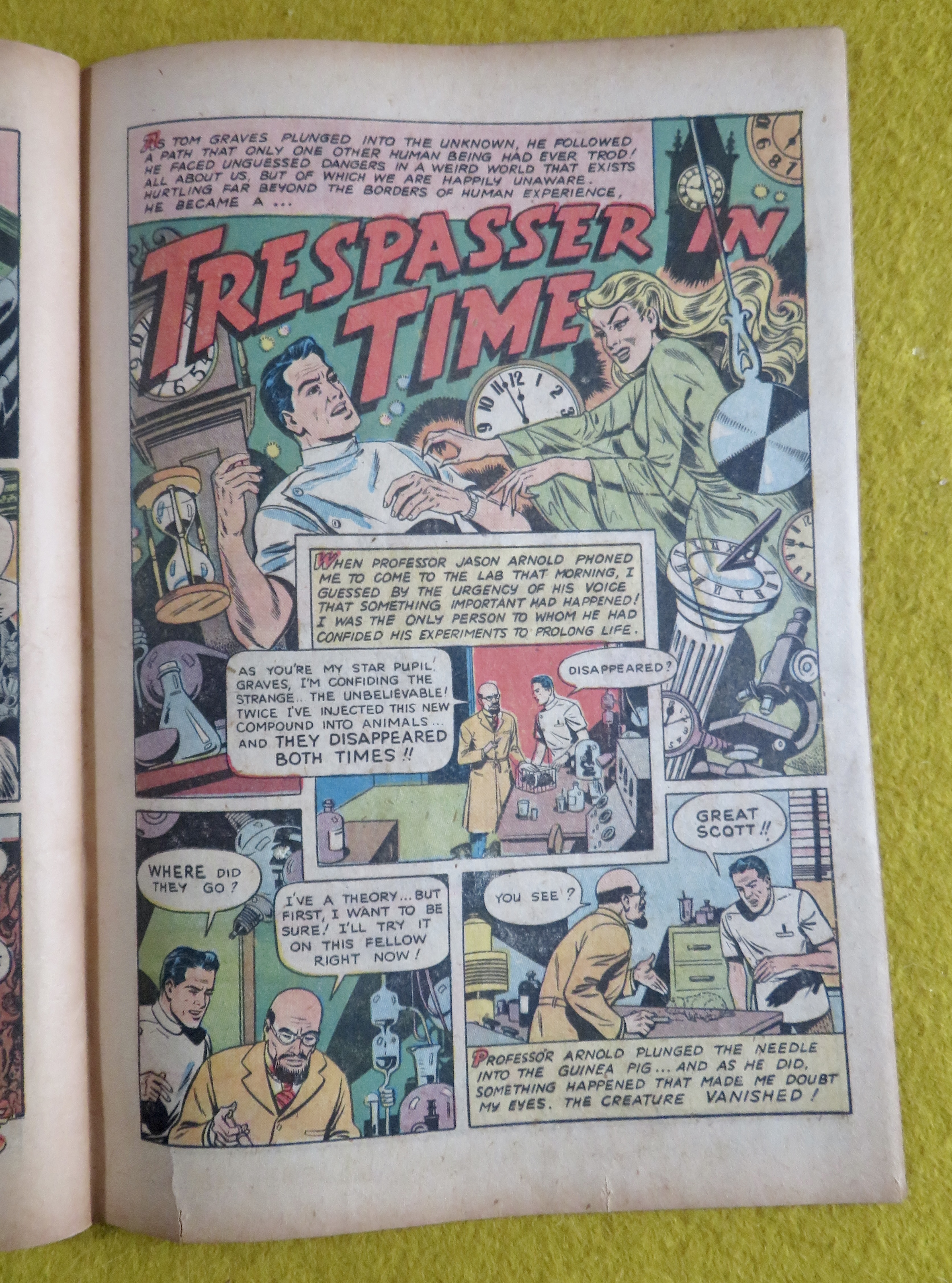 Amazing Adventures Comic 1951 The Asteroid Witch
