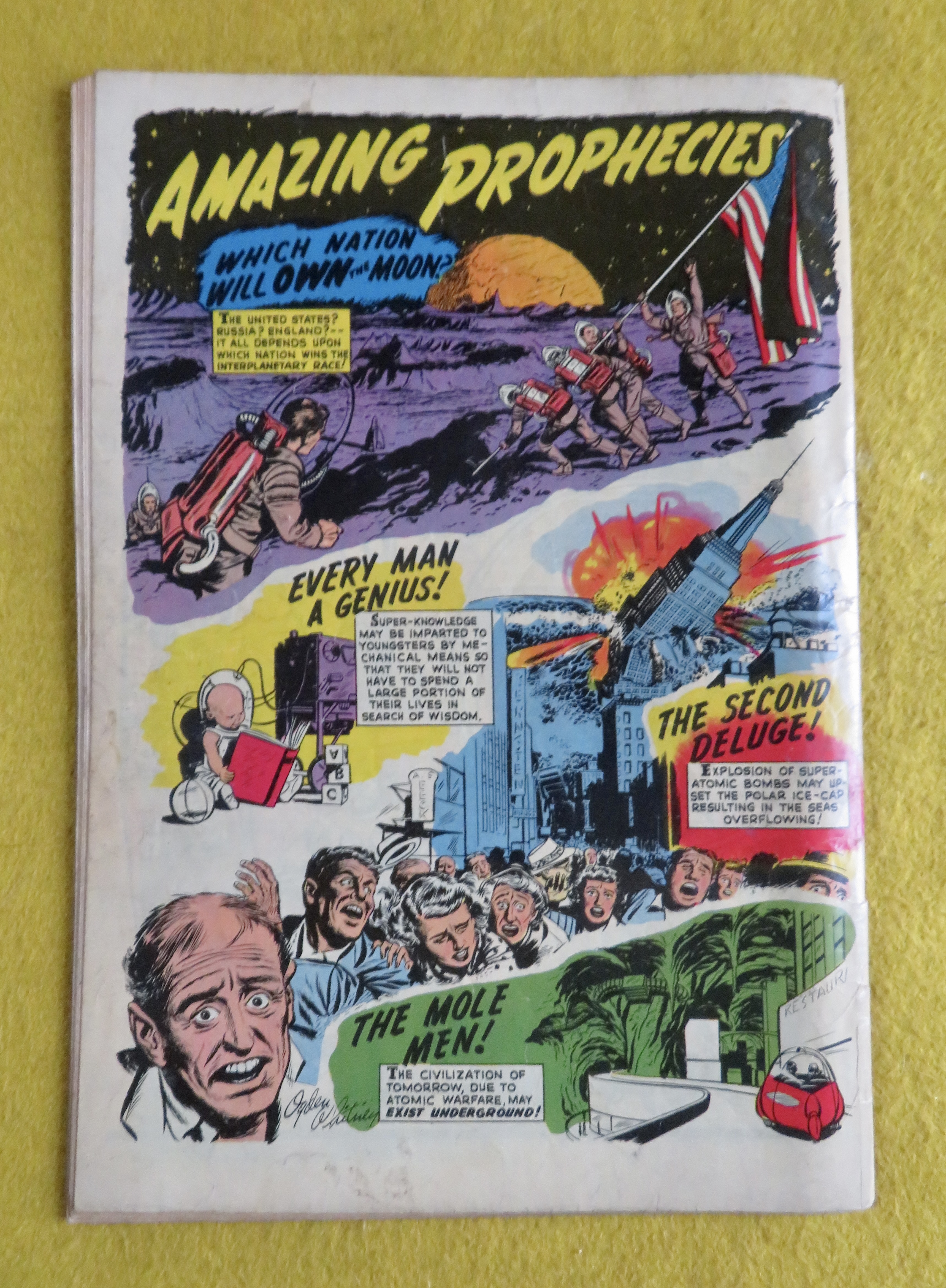 Amazing Adventures Comic 1951 The Asteroid Witch
