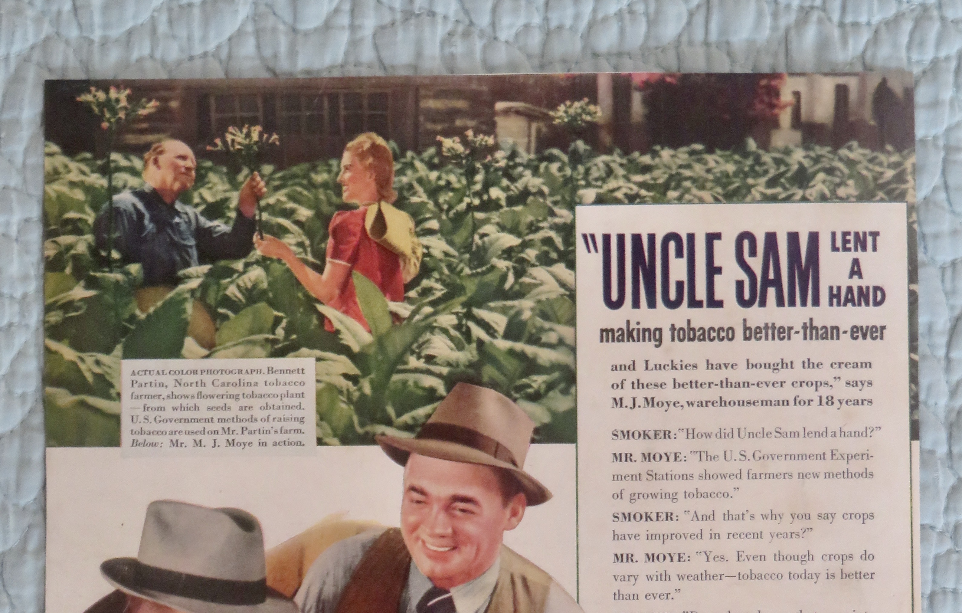1940 Lucky Strike Cigarettes with Bennett Partin
