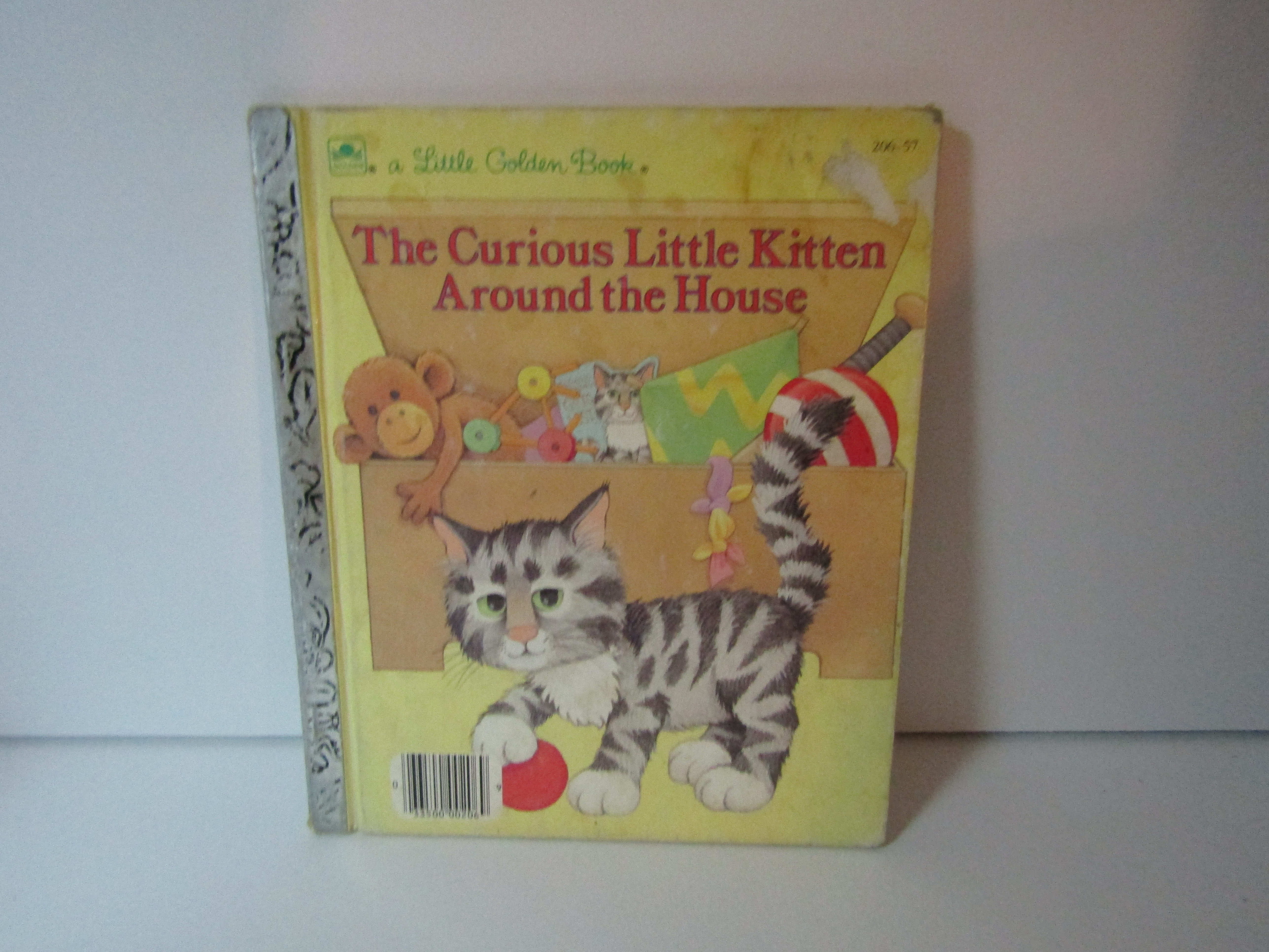 Golden Book The Curious Little Kitten Around The House