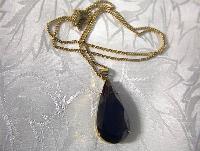 Smoky Topaze Teardrop Pendant GF Chain