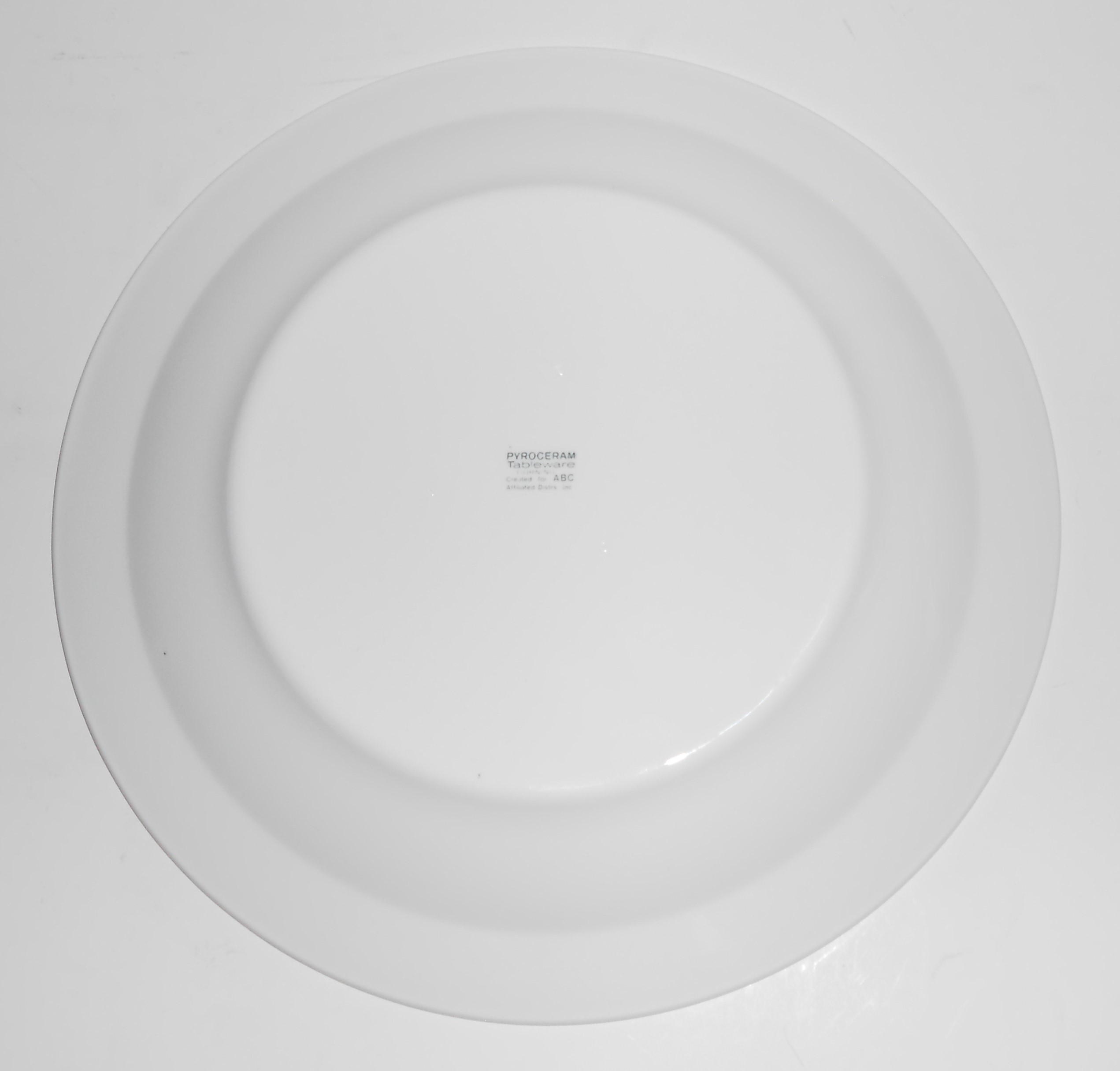 Corning China MCM Proceram Rust Diamond Dots Lunch Pla