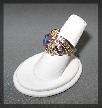 Ring 14K Gold Tanzanite & Diamond