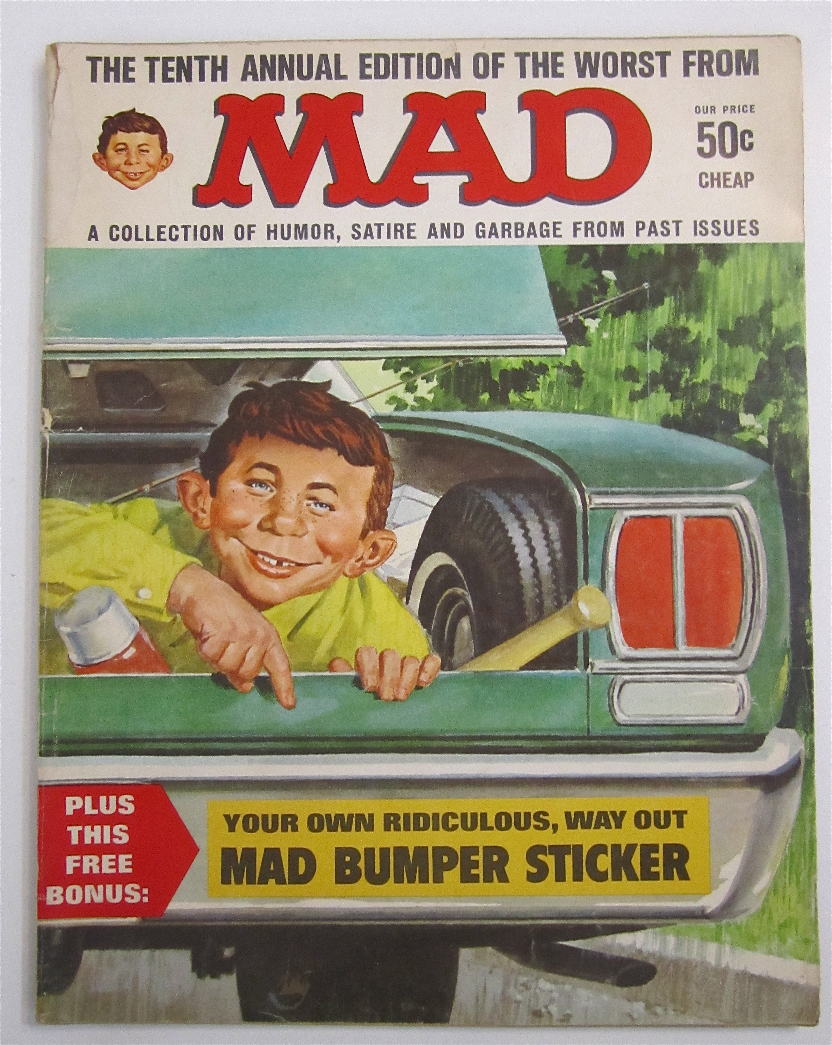 Mad Magazine 1967 Mad Bumper Sticker