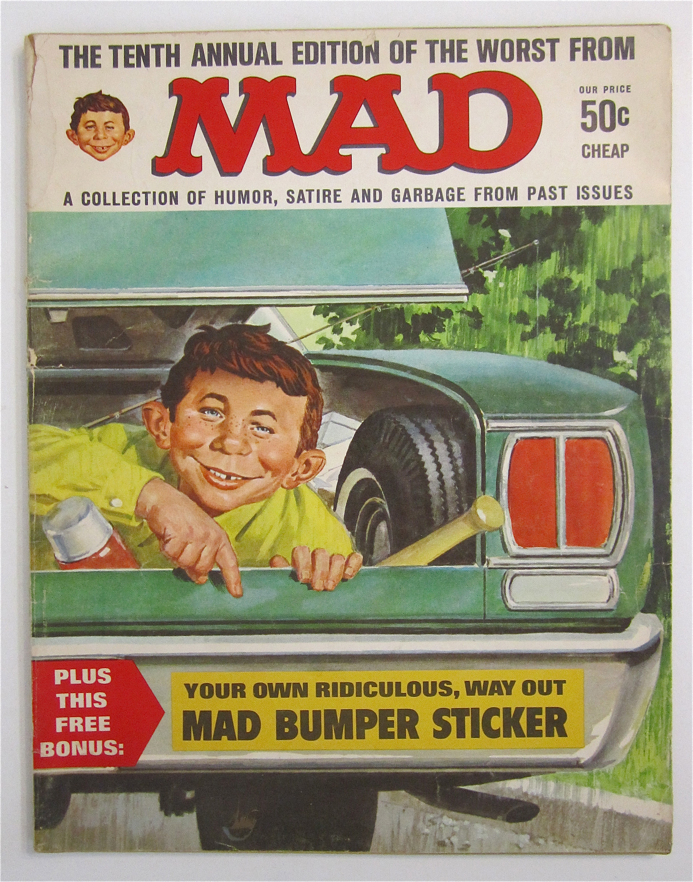 Mad Magazine 1967 Mad Bumper Sticker