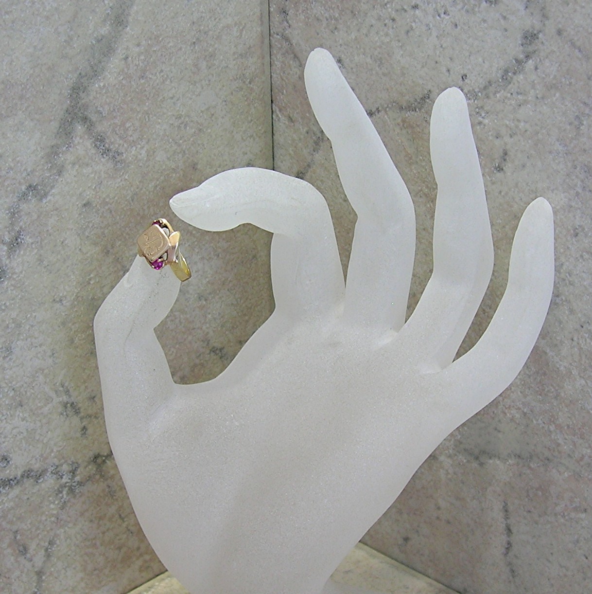 Vintage Gold With Red Stones