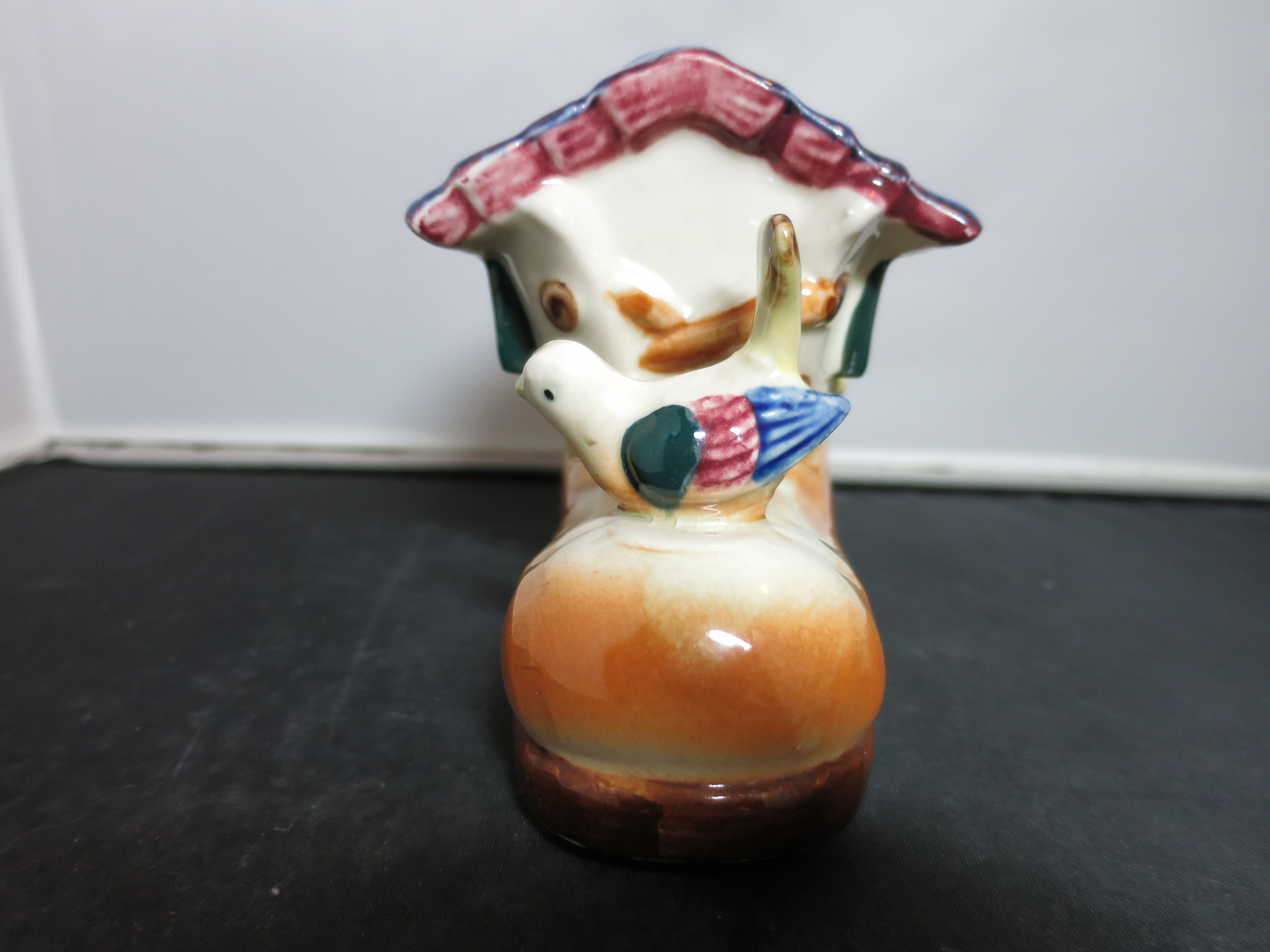 Vintage Shoe House Planter Bird Shoe Bird House Made in Japan