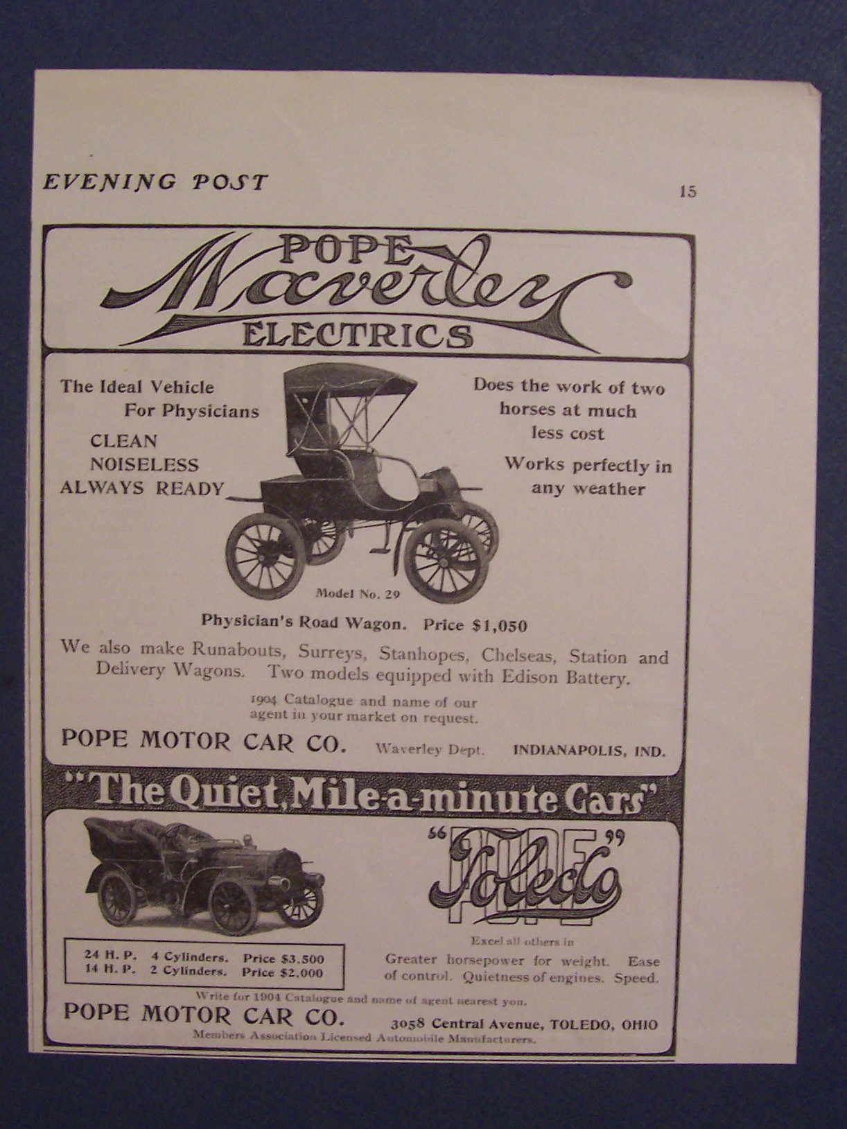 1904  Pope  Motor  Car  Co.
