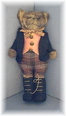 15 Inch Green Eyed Vintage English Cat