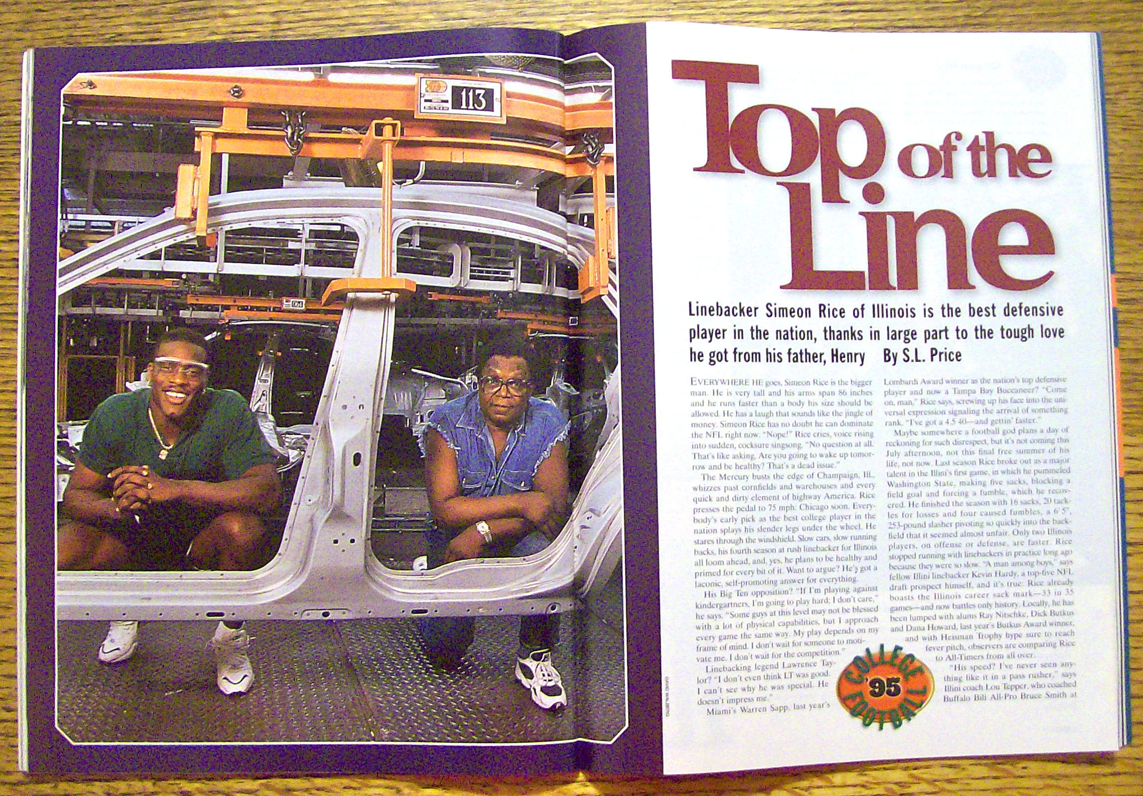 Sports Illustrated Magazine August 28, 1995 K Johnson