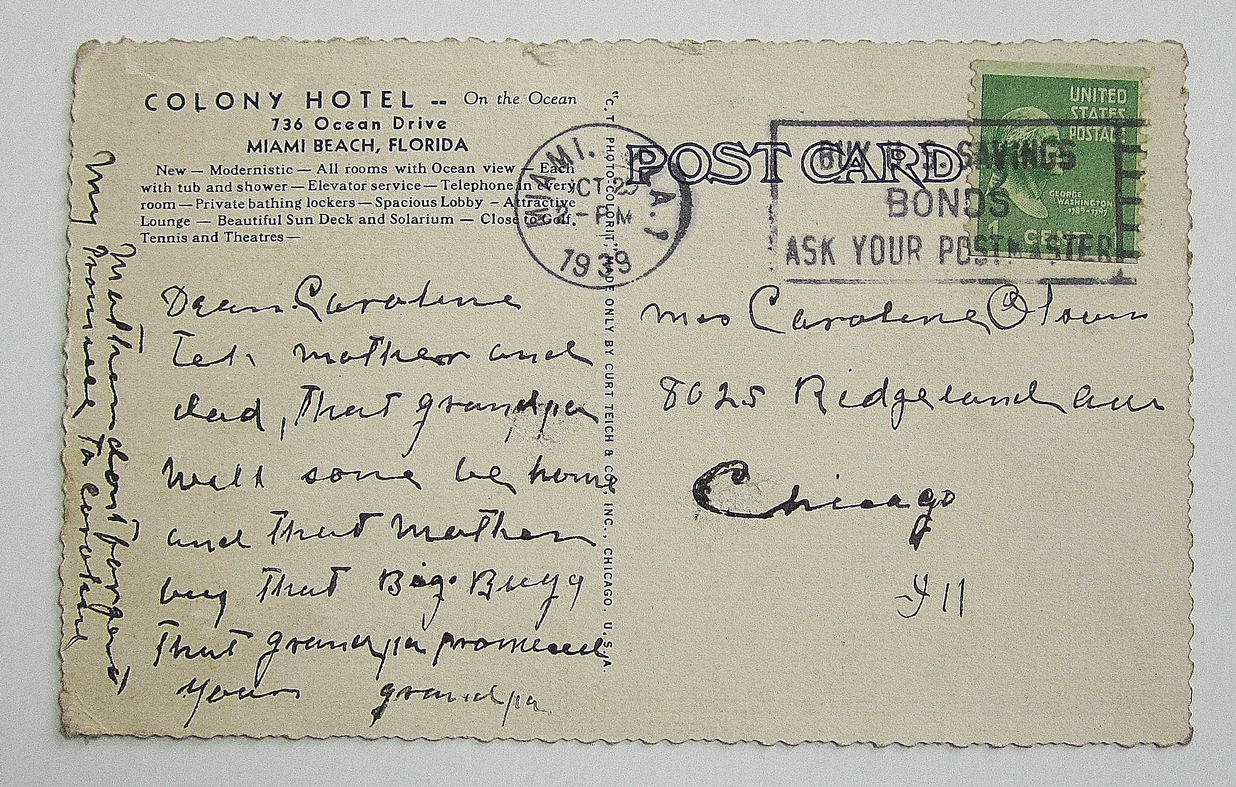 Colony Hotel Miami Beach, Florida
