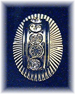SmaDress Clip Silvertone Crystal Small USA