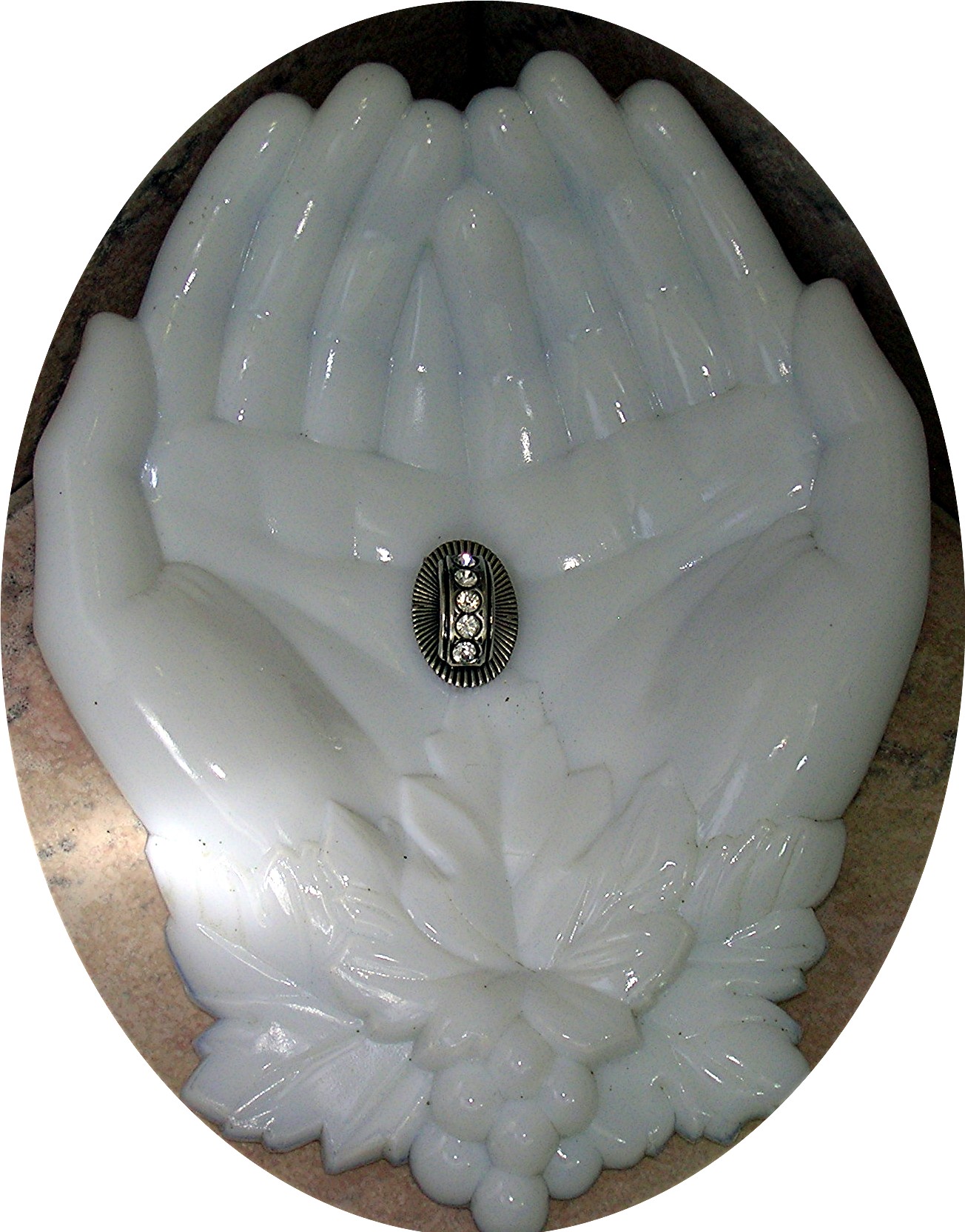 SmaDress Clip Silvertone Crystal Small USA