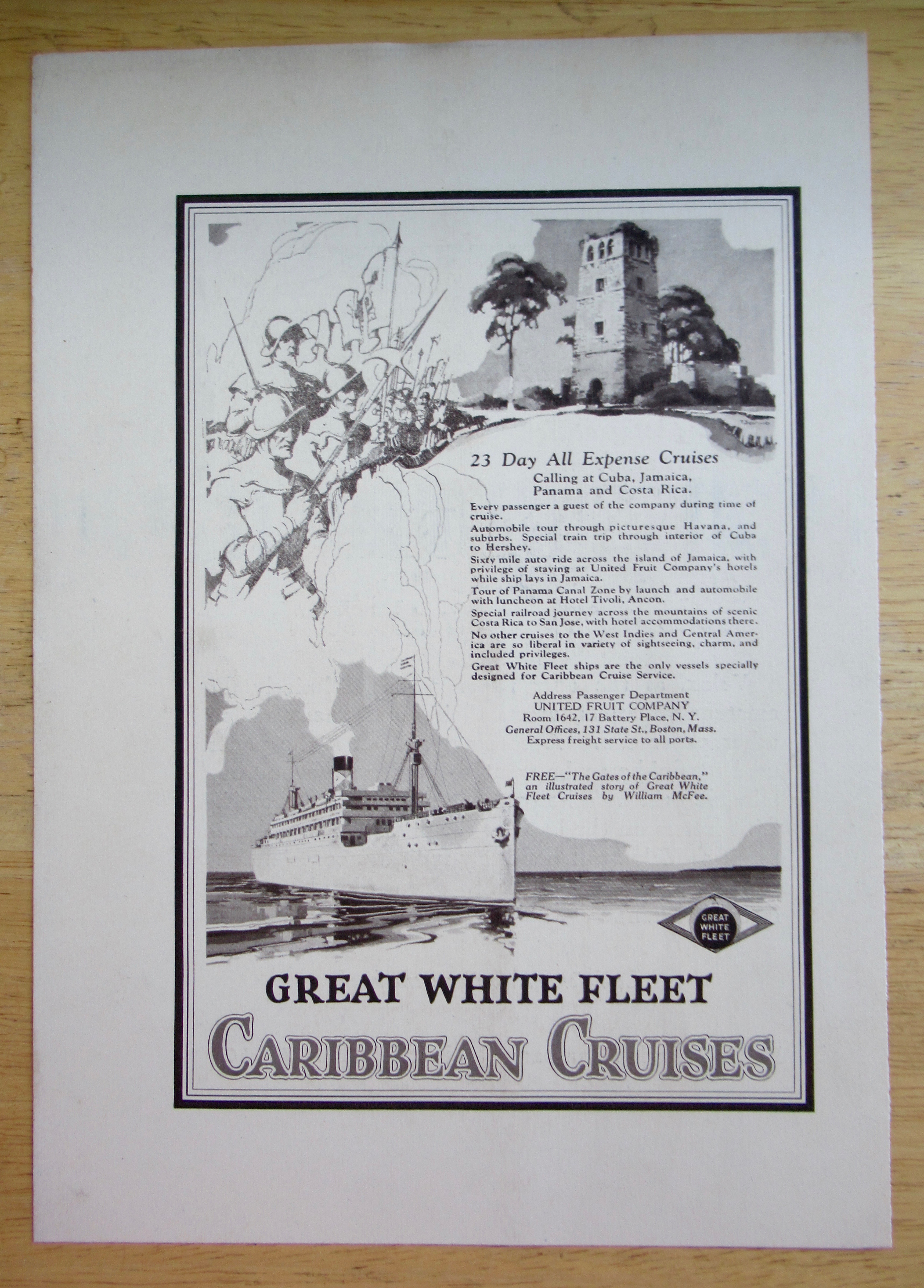 1924 Great White Fleet with Caribbean Cruises