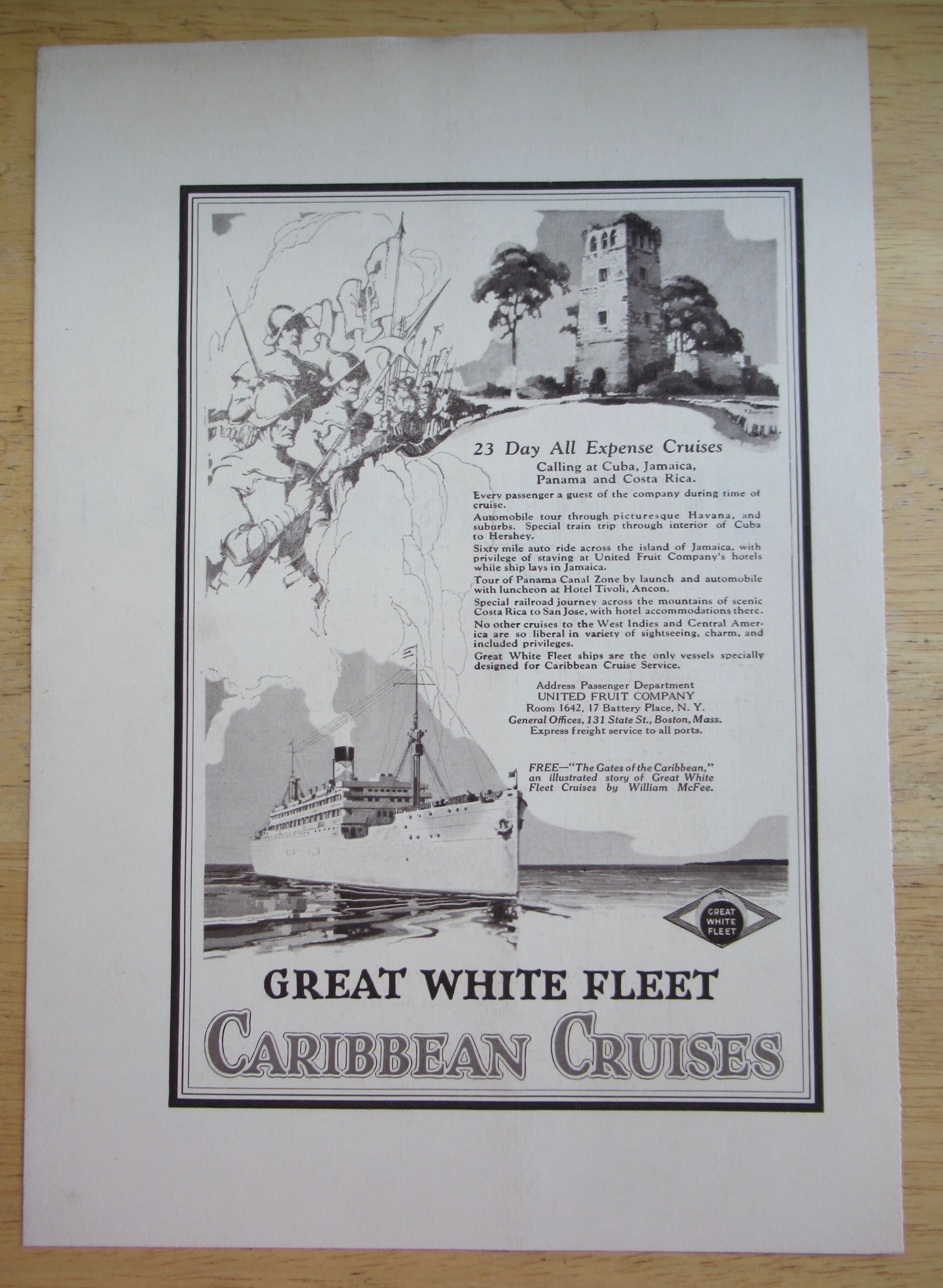 1924 Great White Fleet with Caribbean Cruises