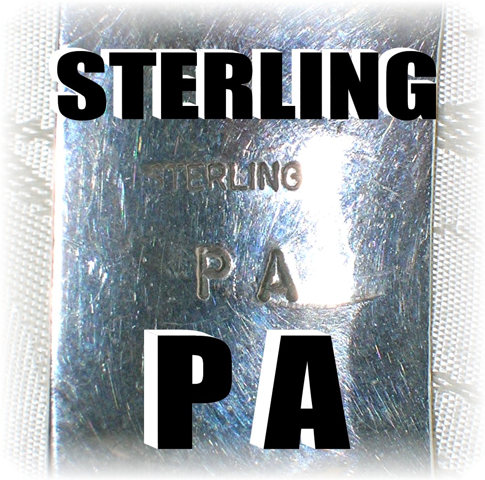 Sterling Silver Signed P A Post Earrings