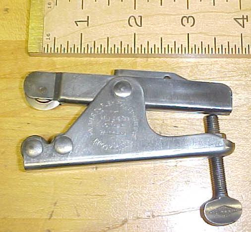 Palmer Duplex Roller Pipe Cutter Patent 1933
