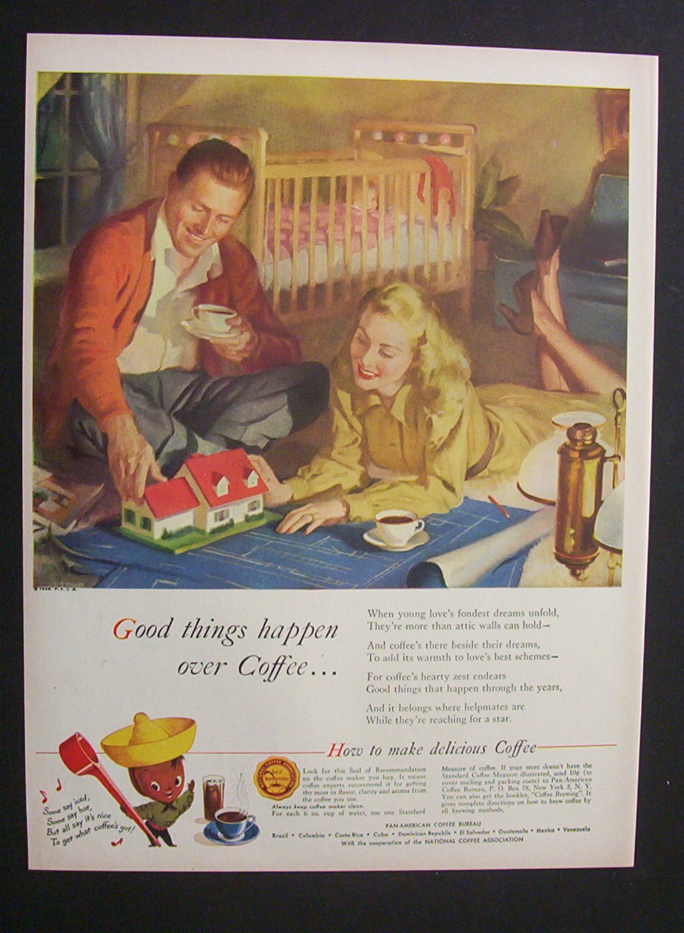 1948 Dual Ad: Imperial  Whiskey  &  Coffee  Ad