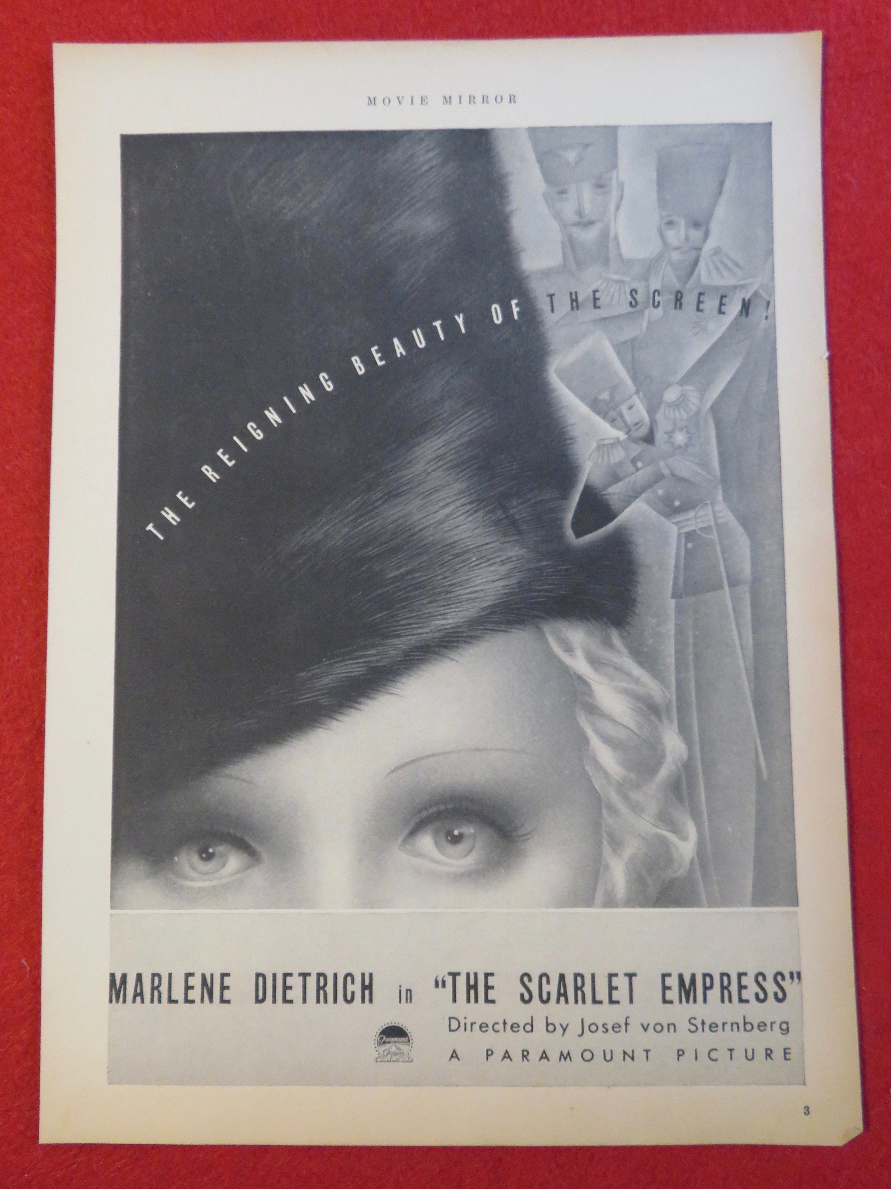 1934 The Scarlet Empress with Marlene Dietrich