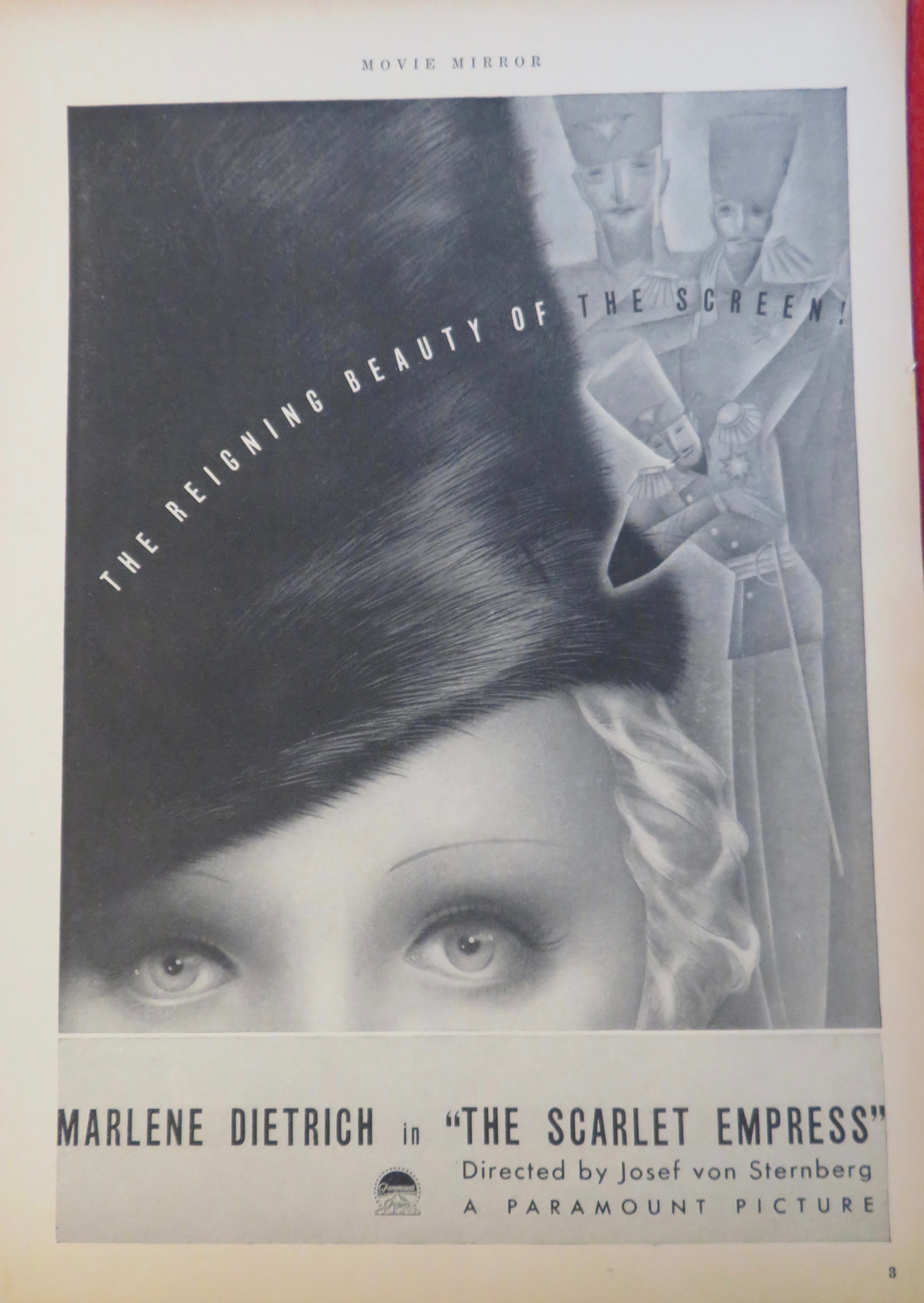 1934 The Scarlet Empress with Marlene Dietrich