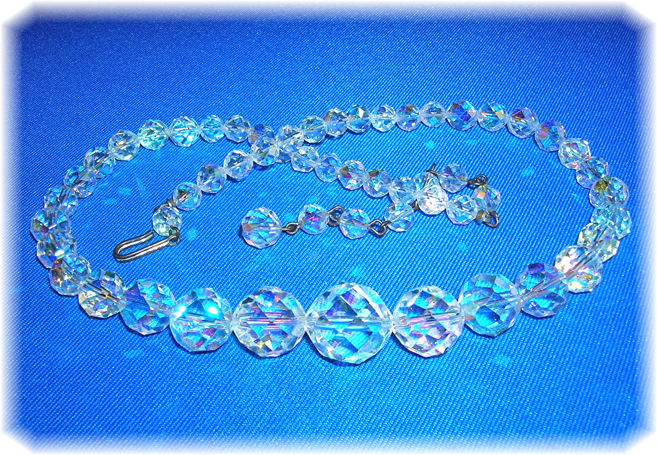 Cut Crystal Borealis Graduated Necklace