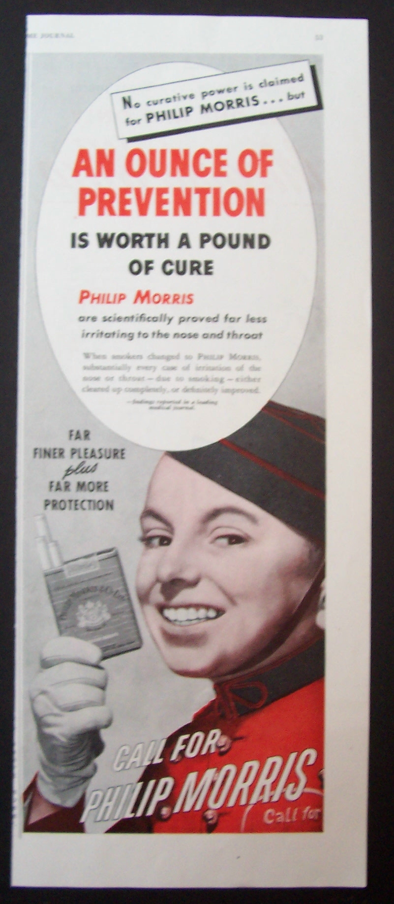 1945 Philip Morris Cigarettes