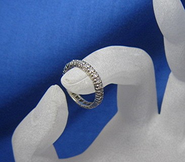 Ring 14K White Gold Diamond Wedding Eternity
