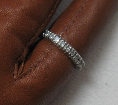 Ring 14K White Gold Diamond Wedding Eternity