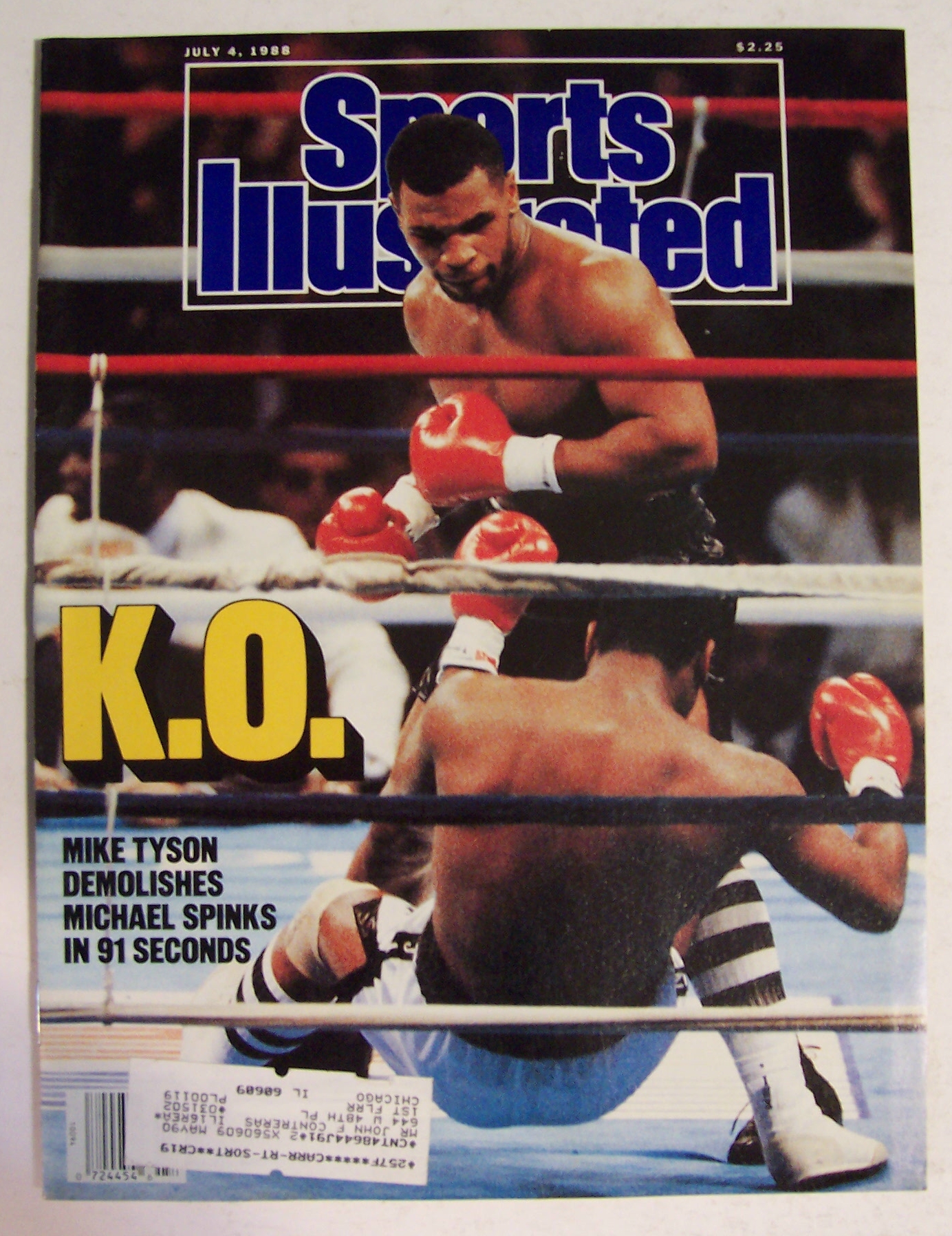 Sports Illustrated Magazine -July 4, 1988- Mike Tyson