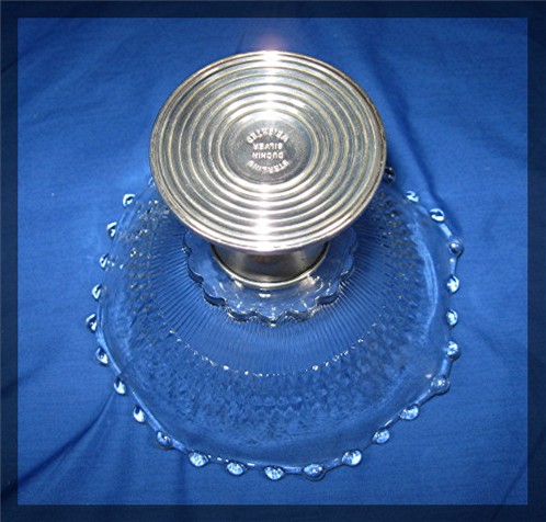 Candy Dish, Duchin Sterling, footed crystal