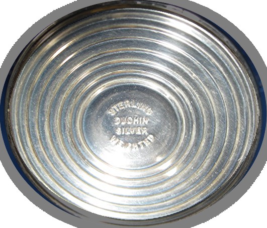Candy Dish, Duchin Sterling, footed crystal