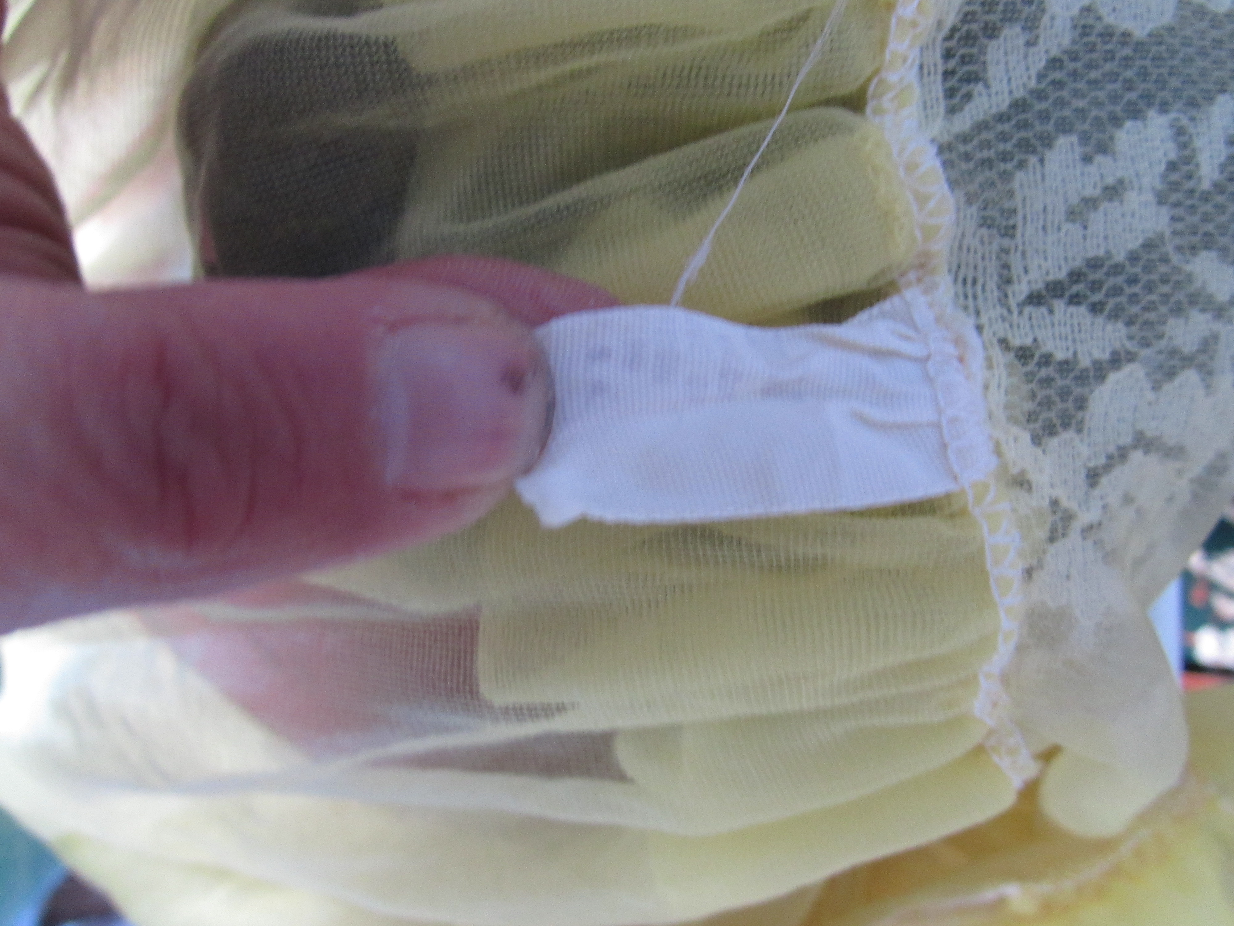 Vintage Neon Yellow Sheer Chiffon Robe size Medium