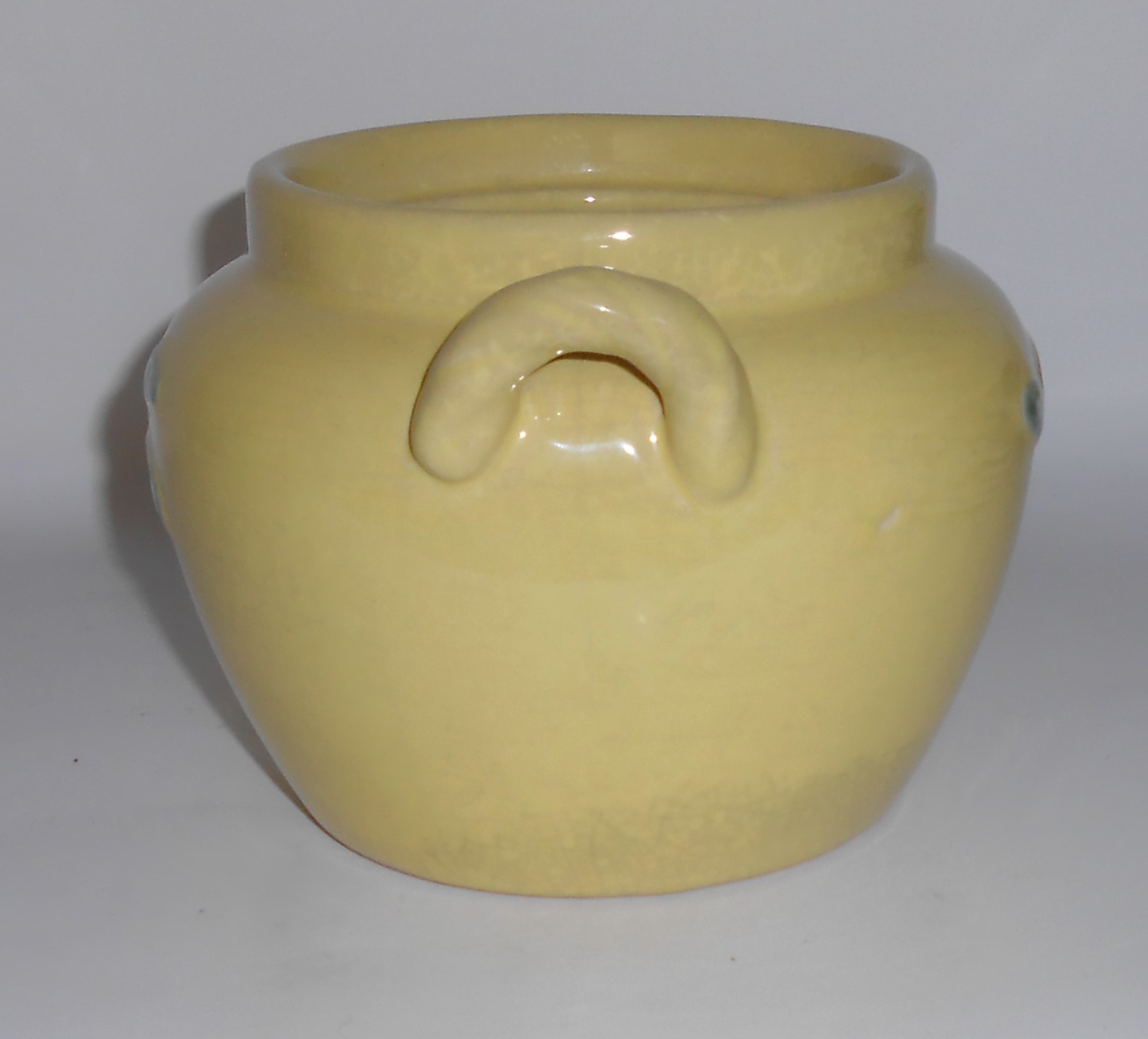 VINTAGE Coors Pottery Rosebud Yellow Utility Jar