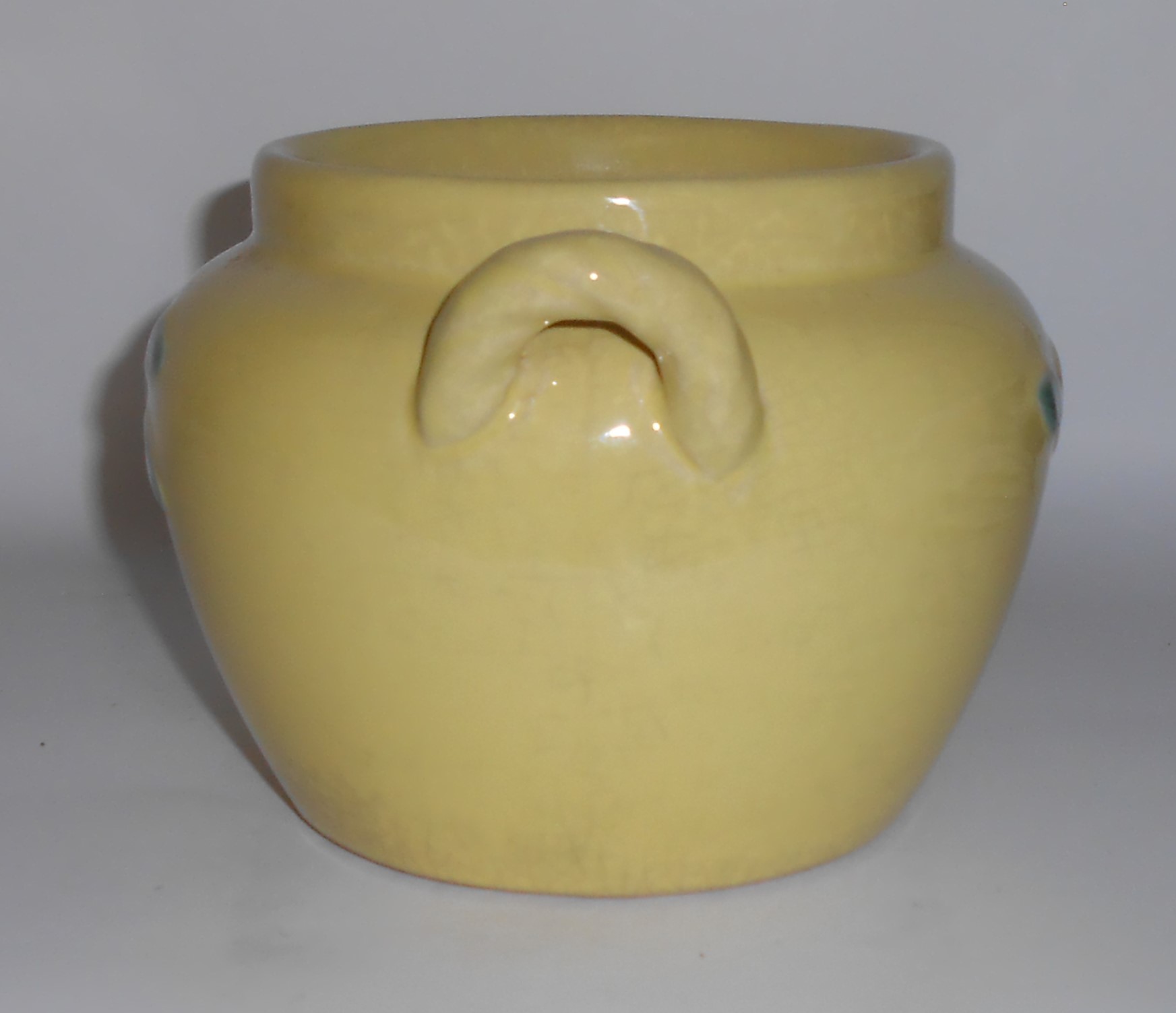 VINTAGE Coors Pottery Rosebud Yellow Utility Jar