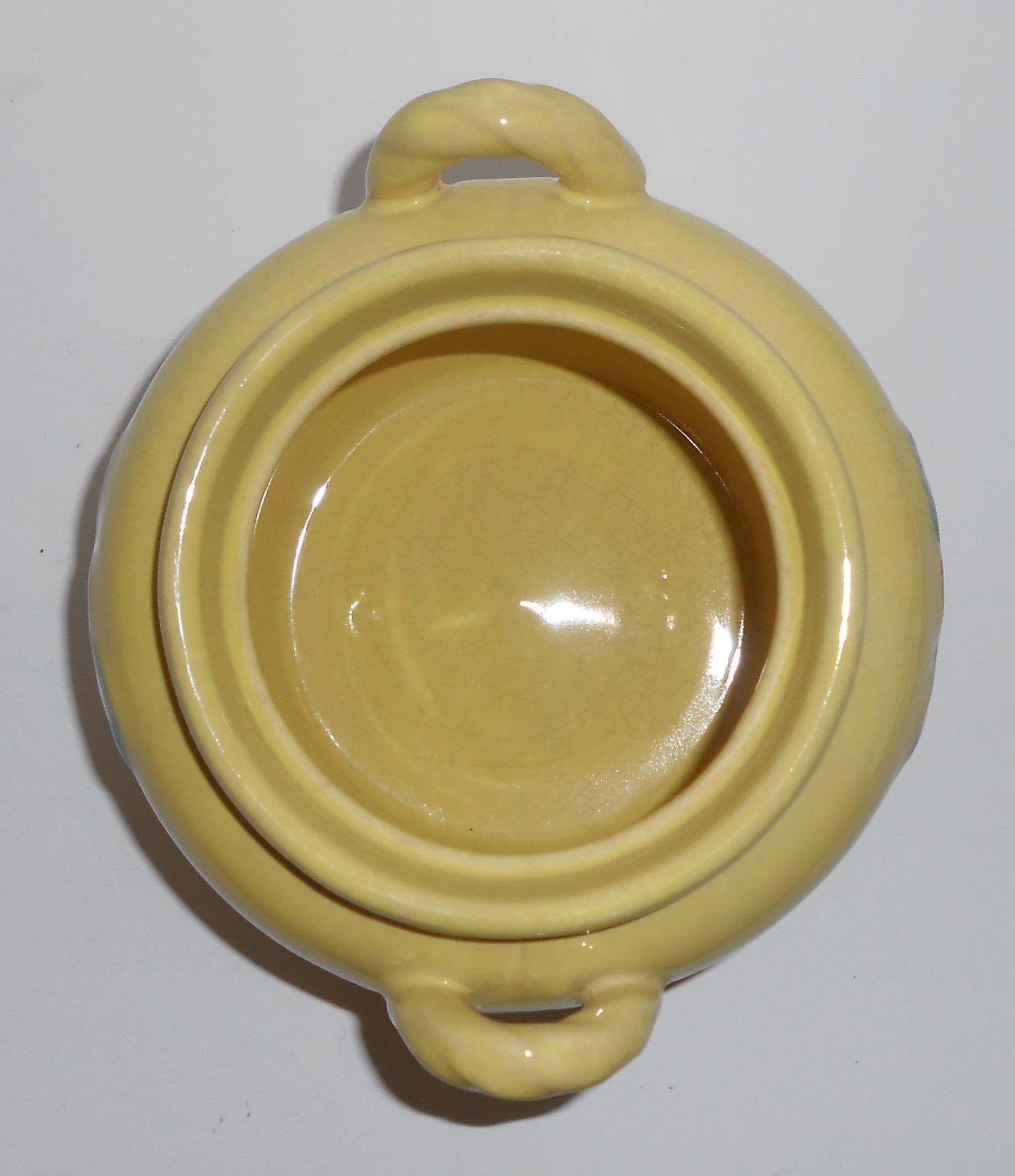 VINTAGE Coors Pottery Rosebud Yellow Utility Jar