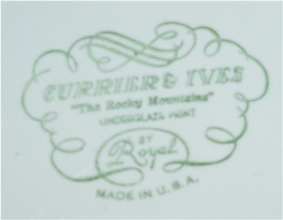 Royal Currier and Ives Plate