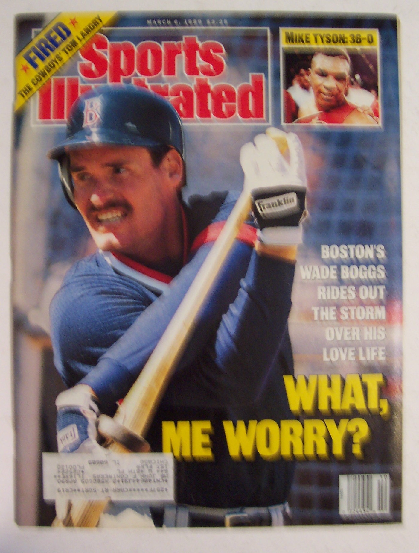 Sports Illustrated Magazine -March 6, 1989- Wade Boggs