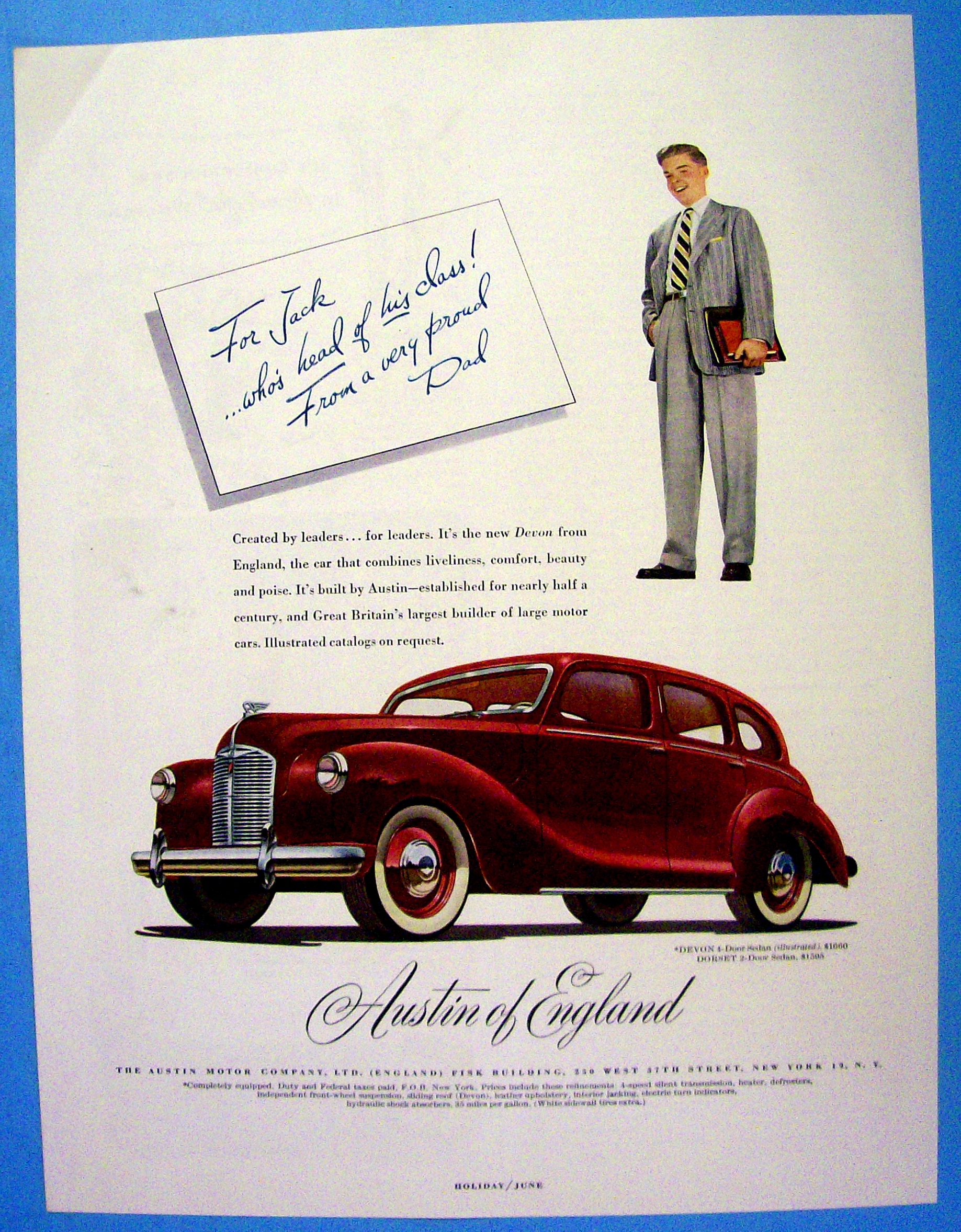 1948 Austin of England with 4 Door Devon Sedan