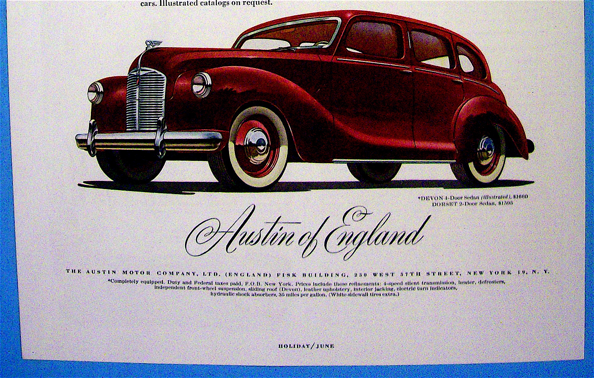 1948 Austin of England with 4 Door Devon Sedan
