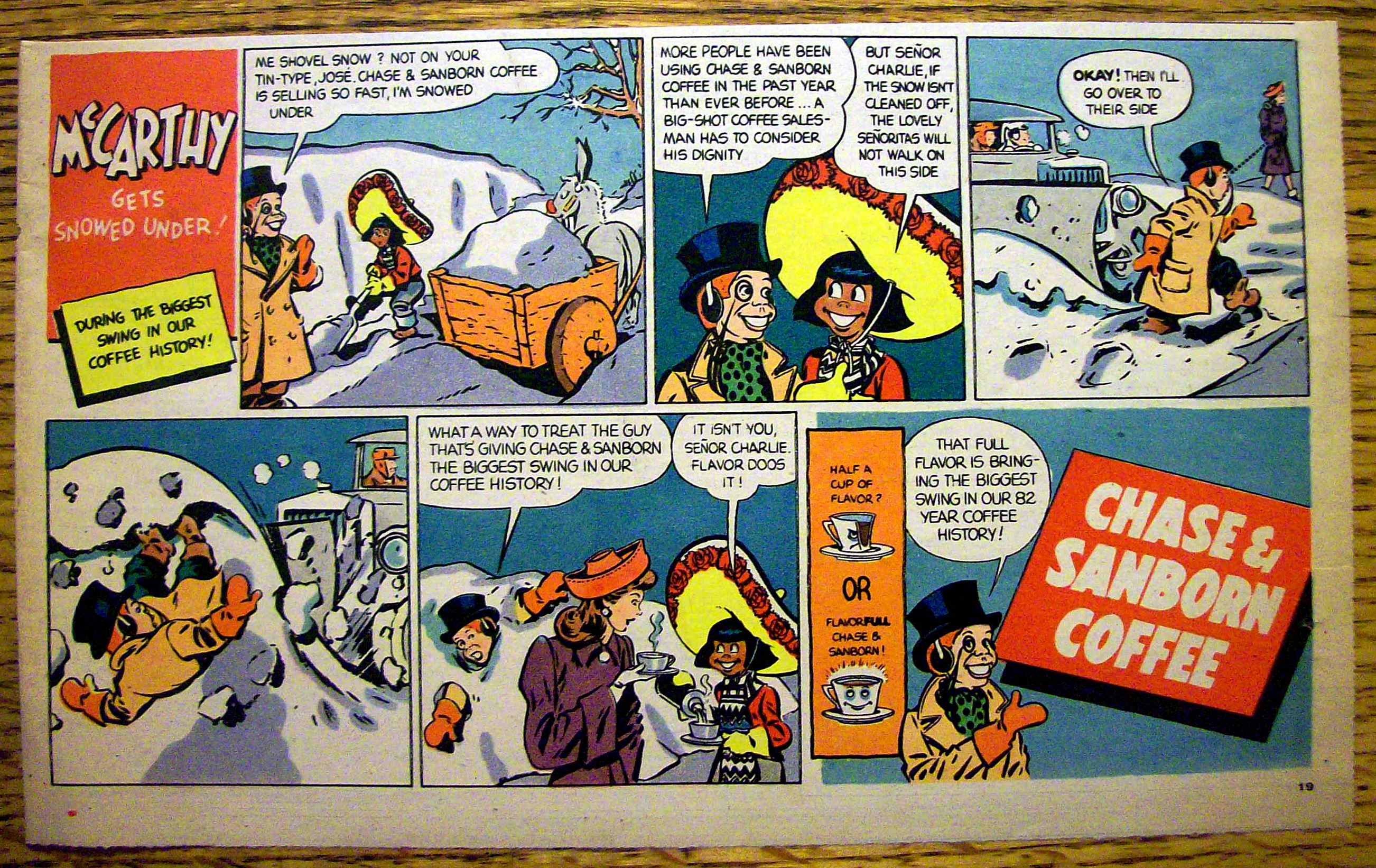 1946 Chase & Sanborn Coffee with Charlie Mc Carthy