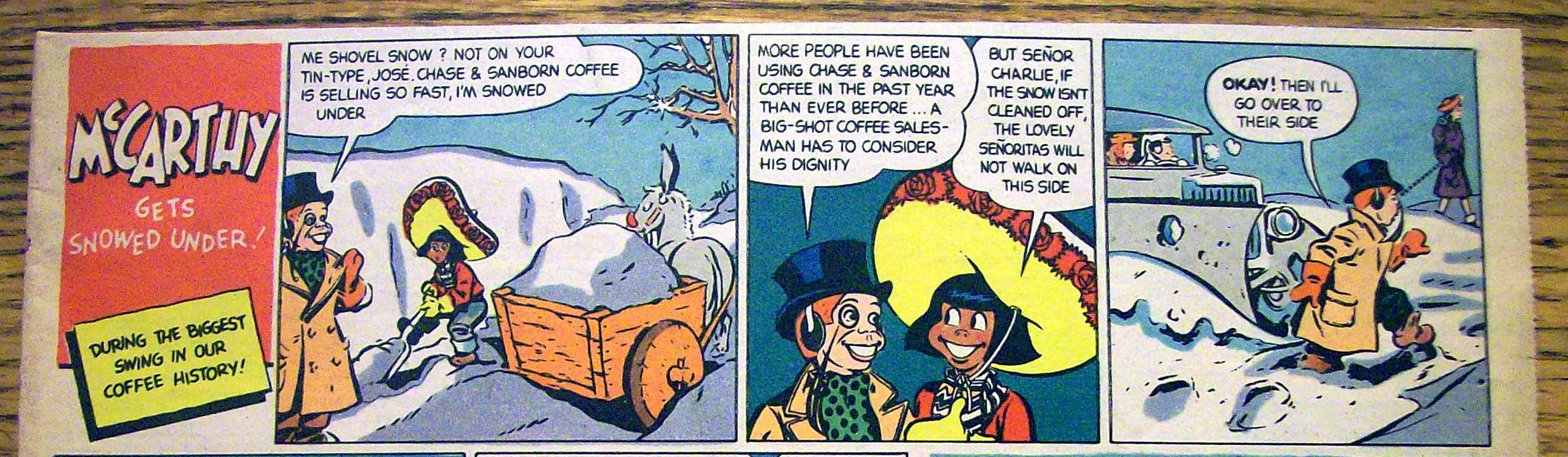 1946 Chase & Sanborn Coffee with Charlie Mc Carthy
