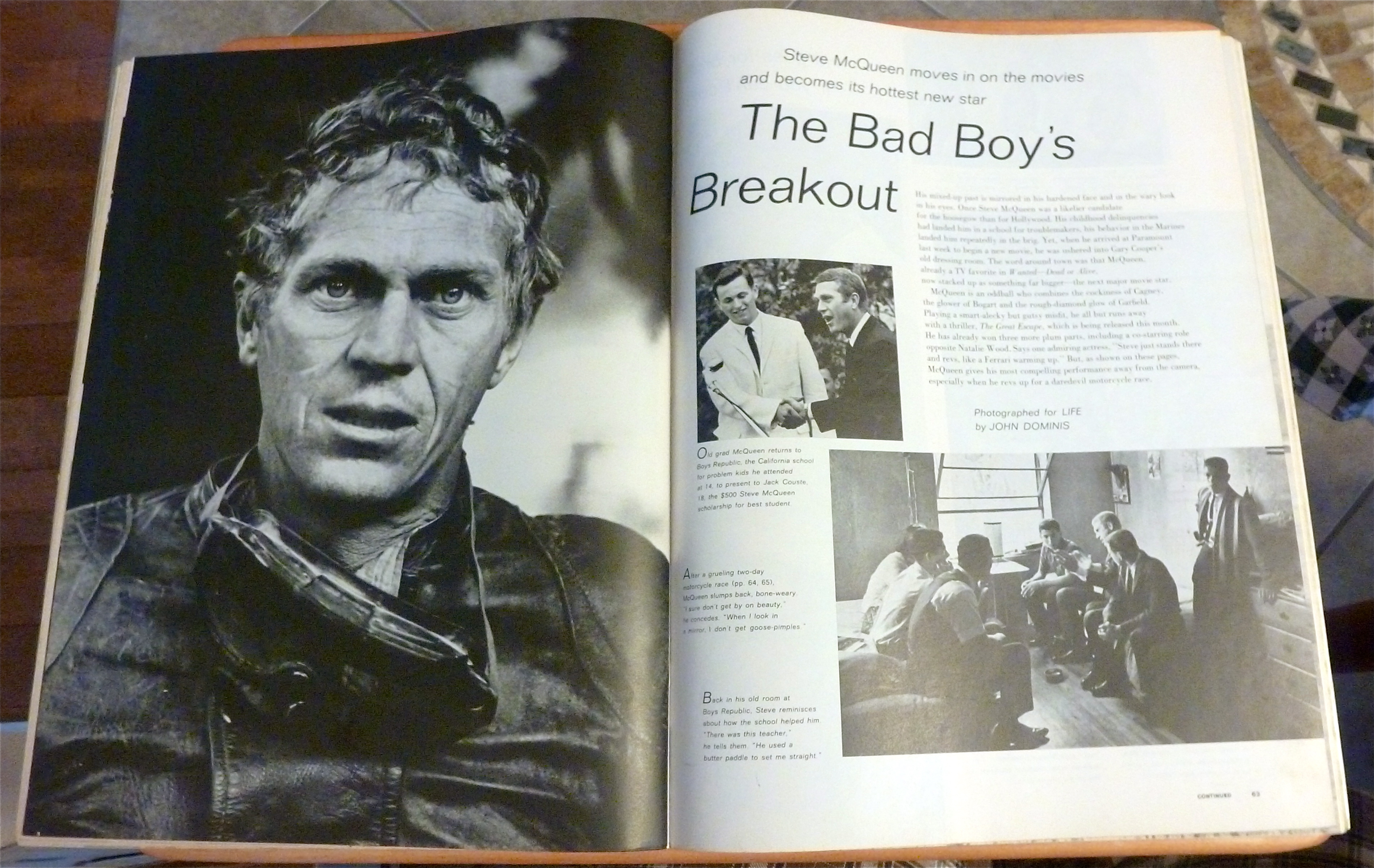 Life Magazine-July 12, 1963-Steve McQueen