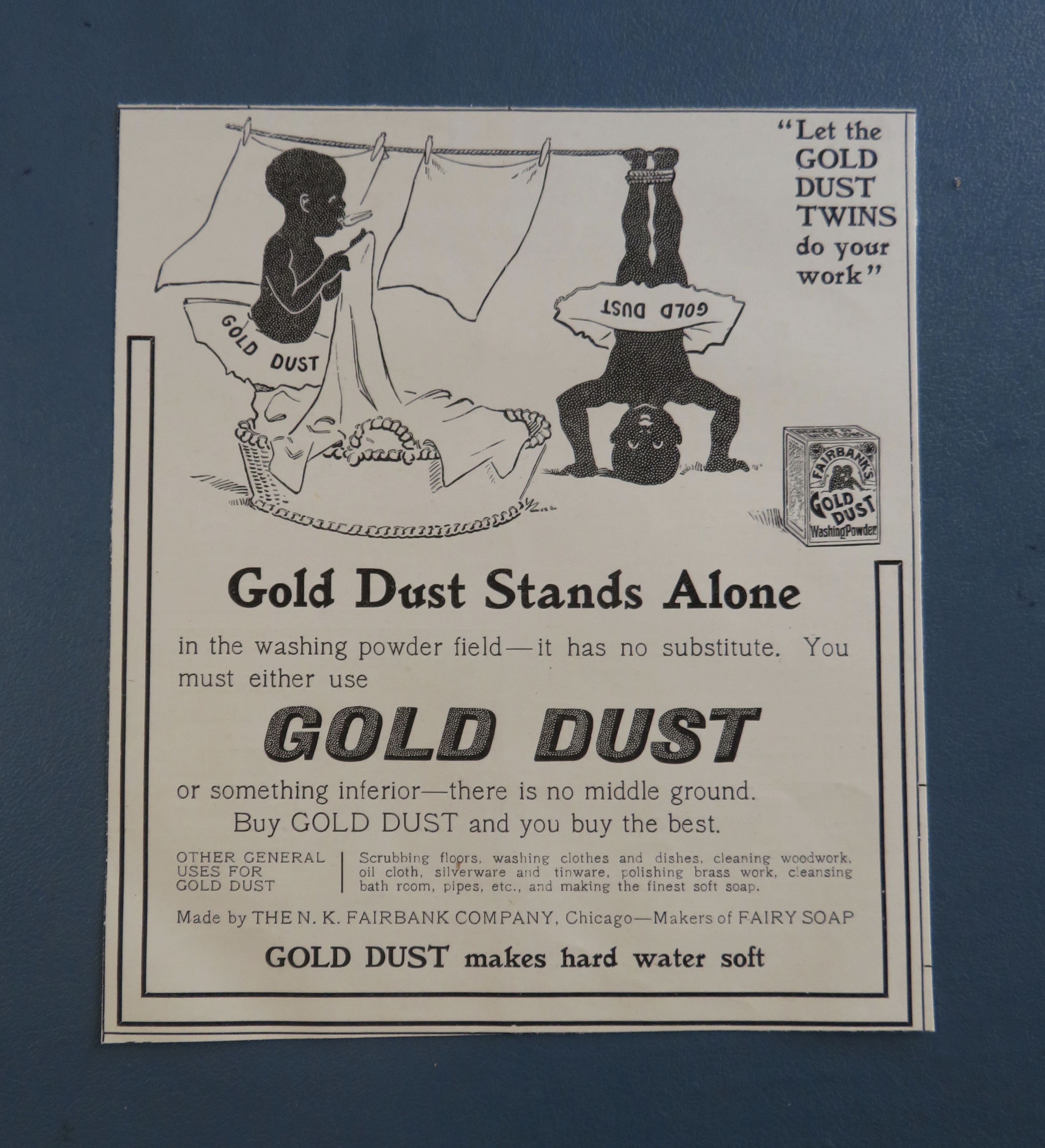 1905 Gold Dust Washing Powder with Gold Dust Twins