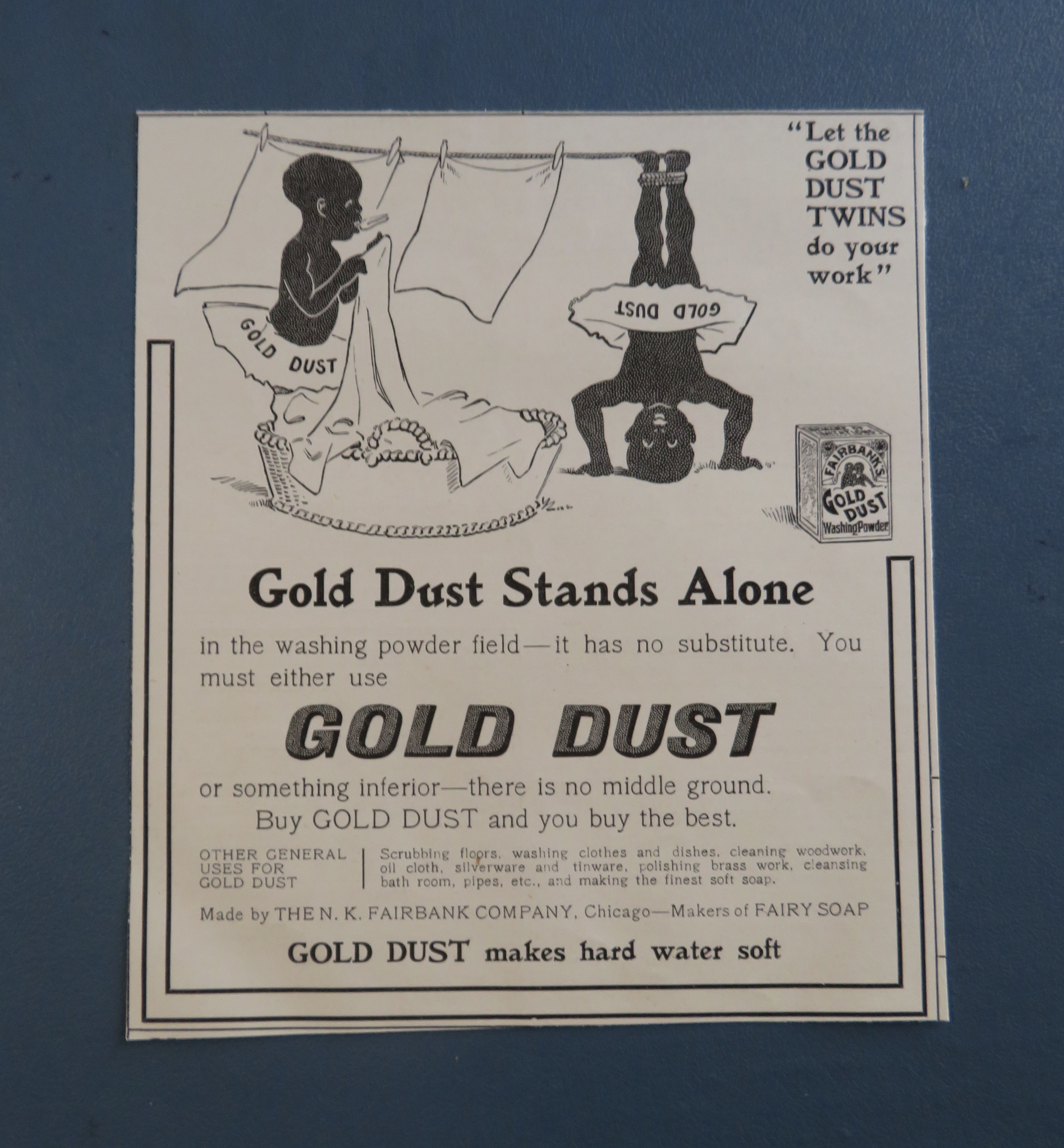 1905 Gold Dust Washing Powder with Gold Dust Twins