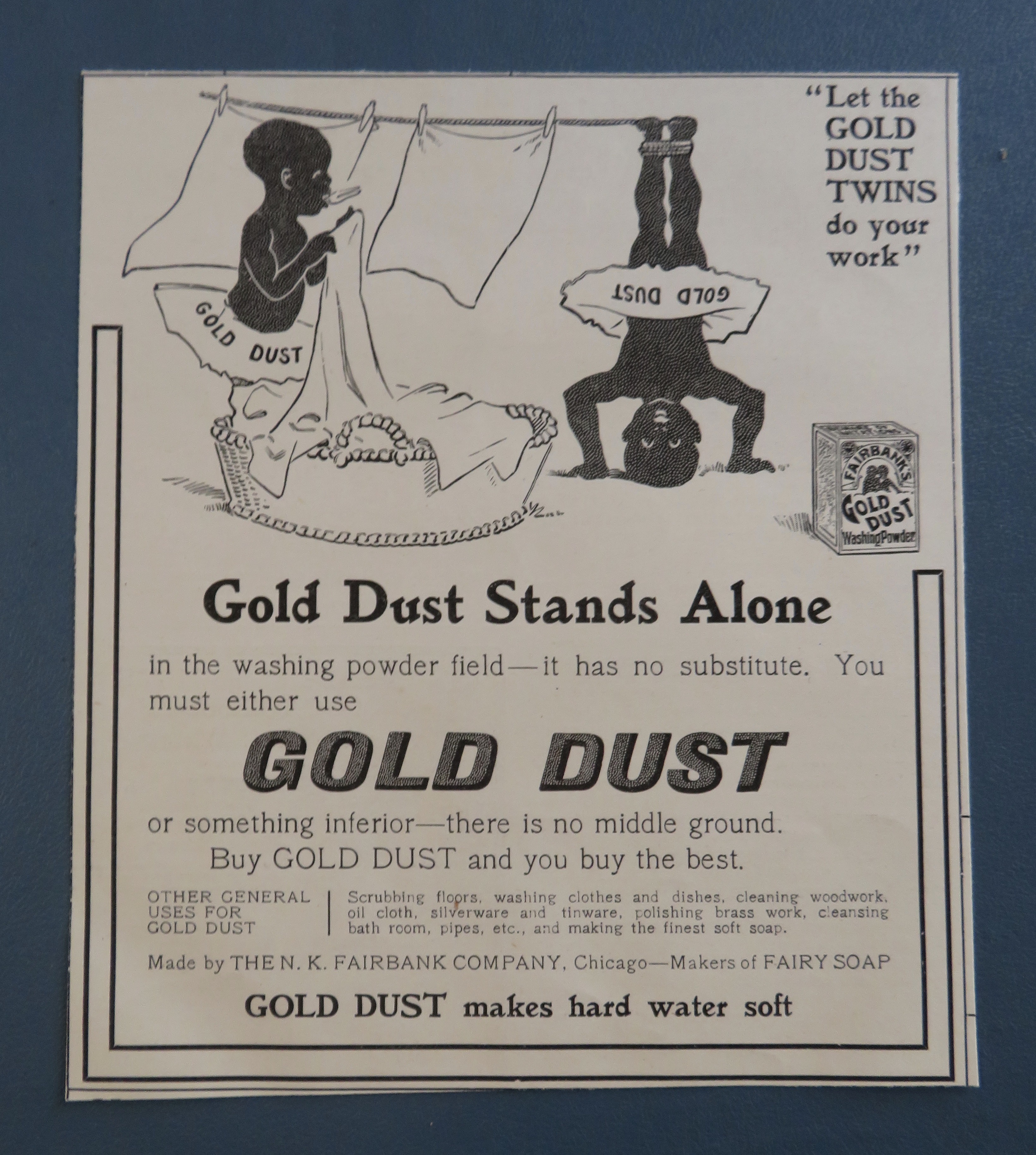 1905 Gold Dust Washing Powder with Gold Dust Twins